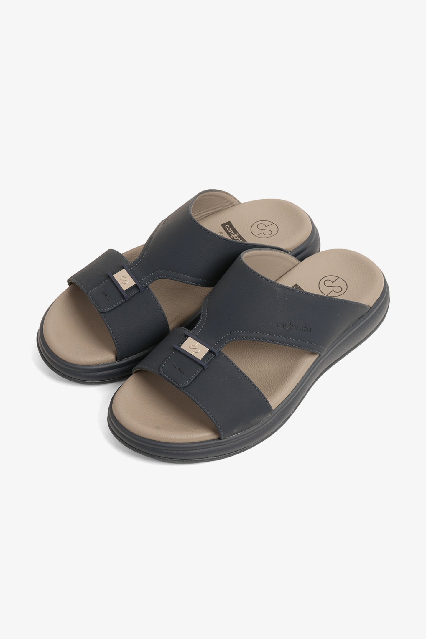 COMFORT PLUS MEN'S SUPER SLEEK SANDALS NAVY - Seventy7
