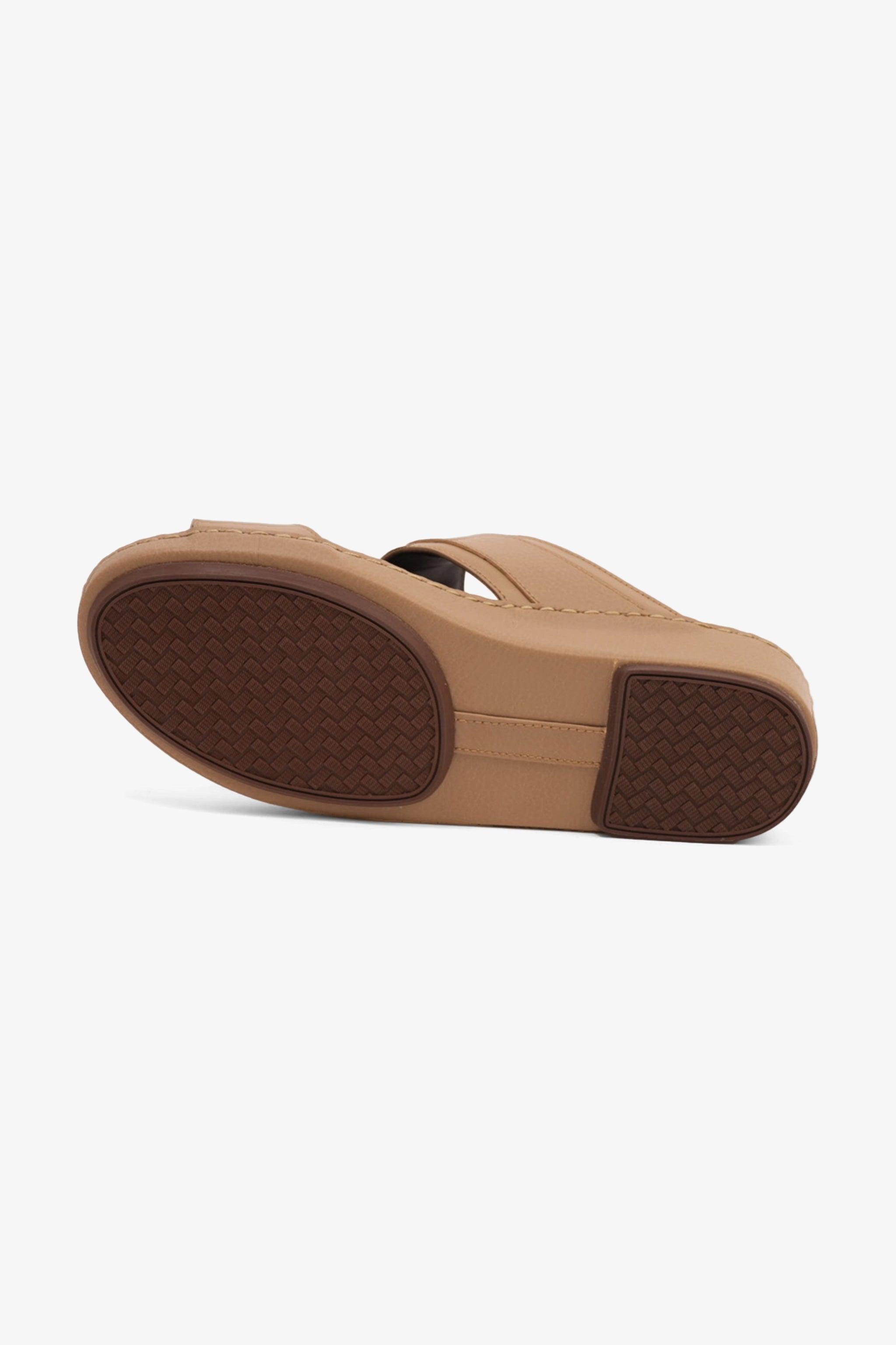 COMFORT PLUS LEATHER SANDALS WITH COMFORTABLE FOOTBED OLIVE BROWN - Seventy7
