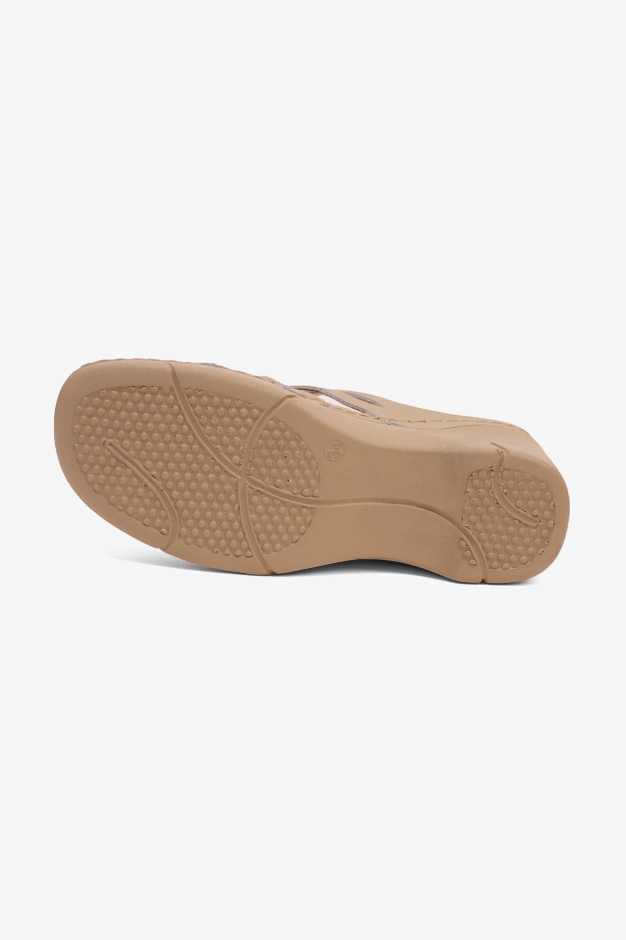 COMFORT PLUS LADIES SANDALS  - GG116 BEIGE - Seventy7