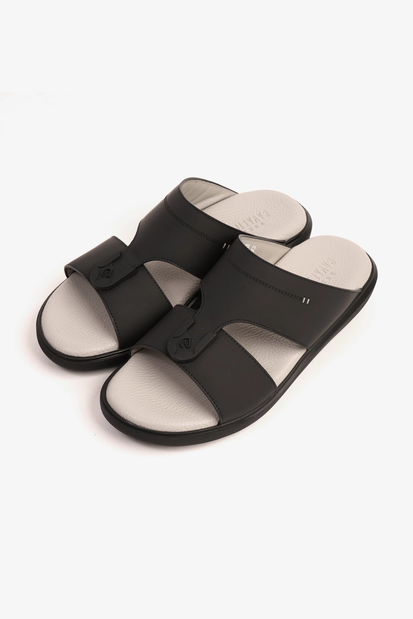 UOMO CAVALIER MENS SANDALS  -  ALP 128 BLACK - Seventy7