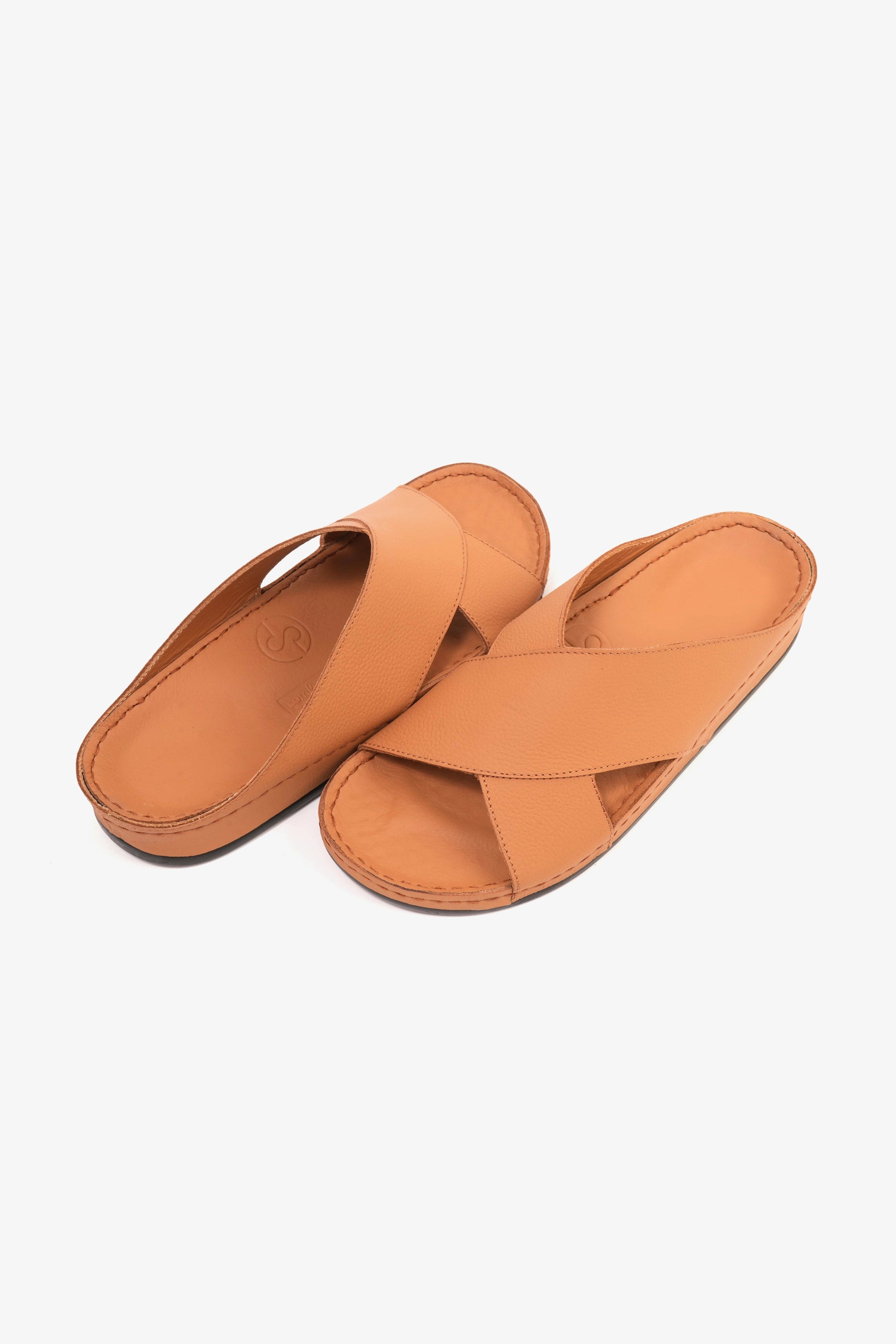COMFORT PLUS MENS SANDALS - AV06 TAN - Seventy7
