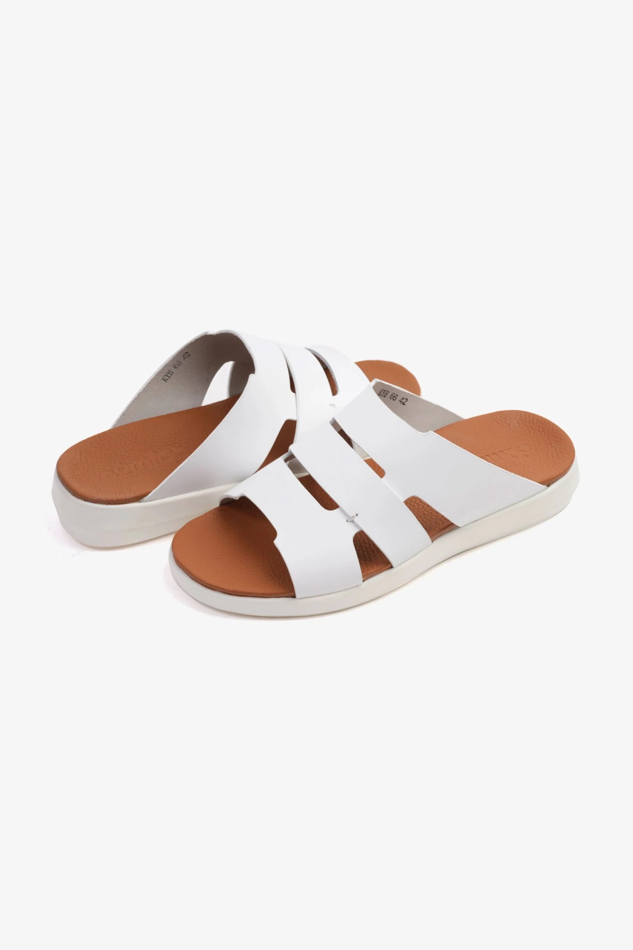 COMFORT PLUS MEN'S 2.2MM SANDALS WHITE - Seventy7