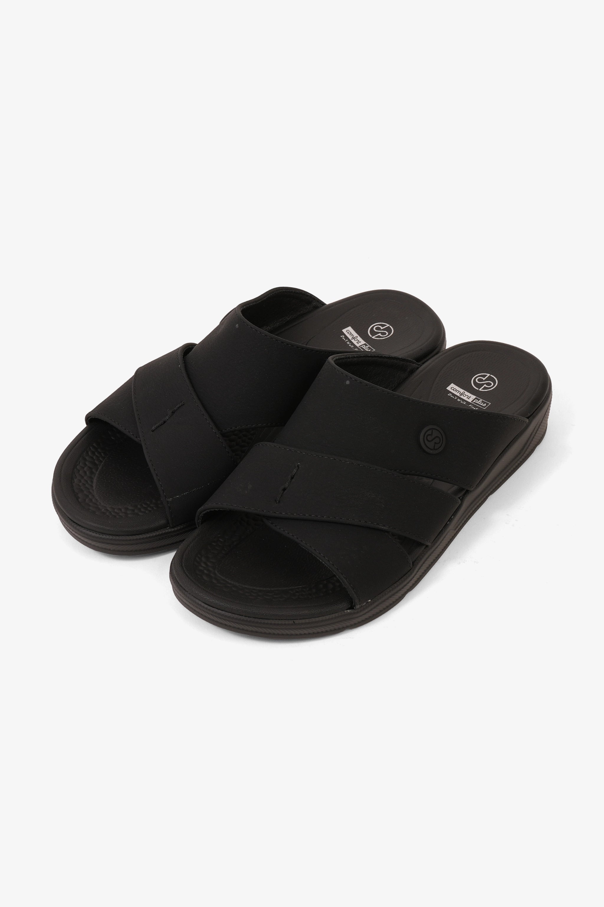COMFORT PLUS BOYS COMFORT ARABIC SANDALS BLACK - Seventy7