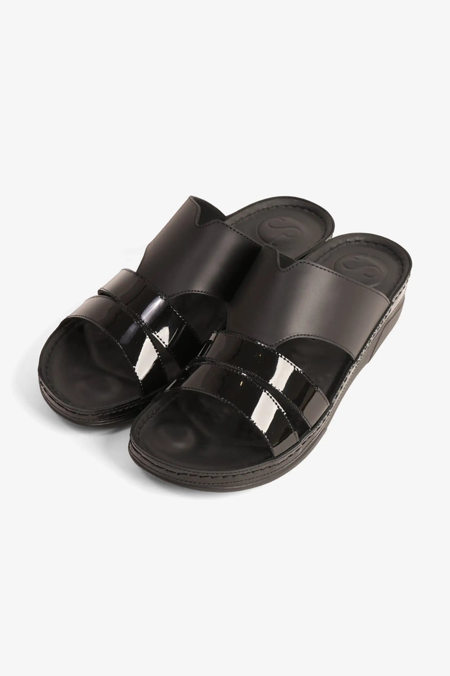 COMFORT PLUS LADIES SANDALS  -  CP417 BLACK - Seventy7