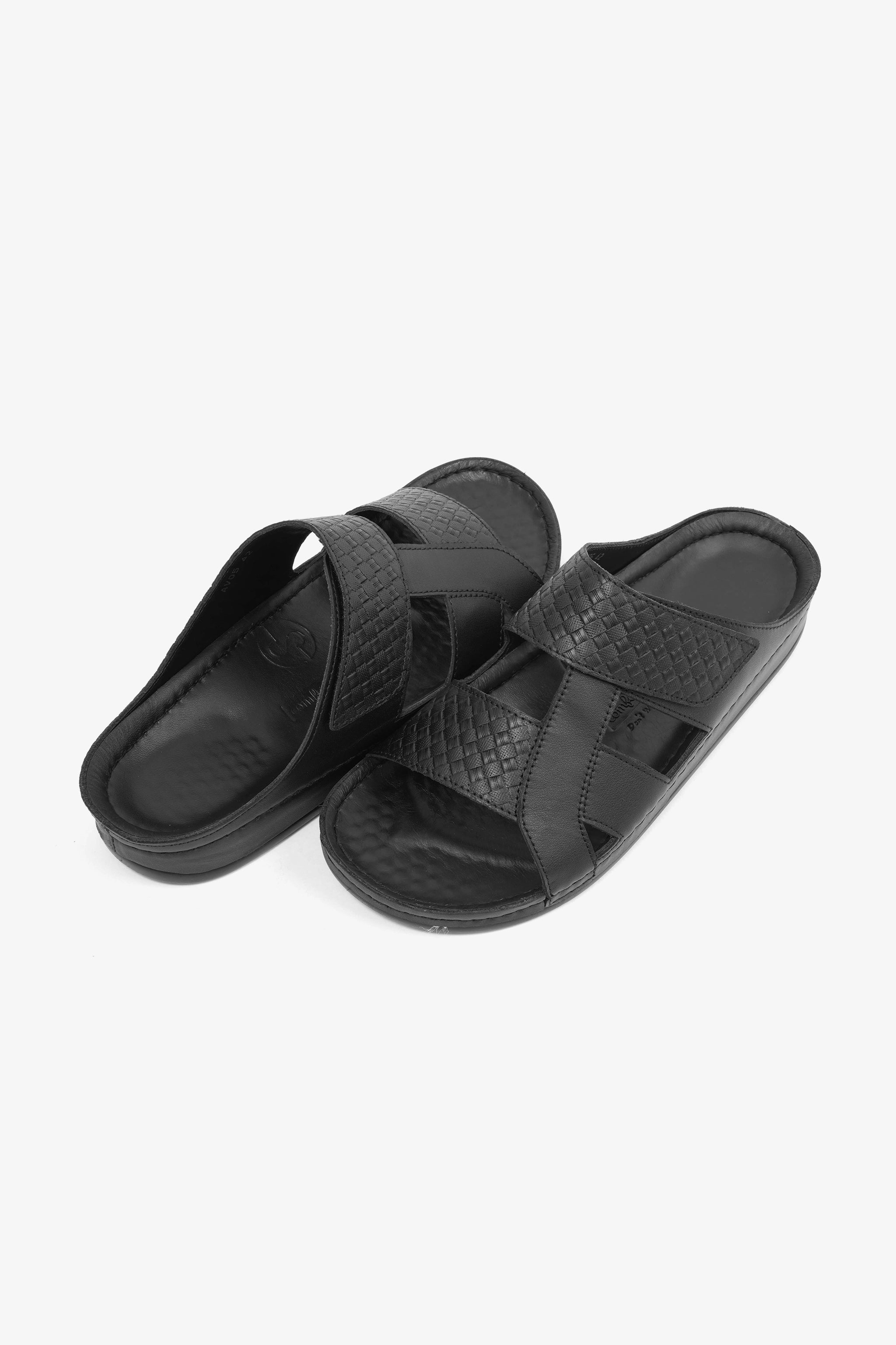 COMFORT PLUS MENS SANDALS - AV05 BLACK - Seventy7