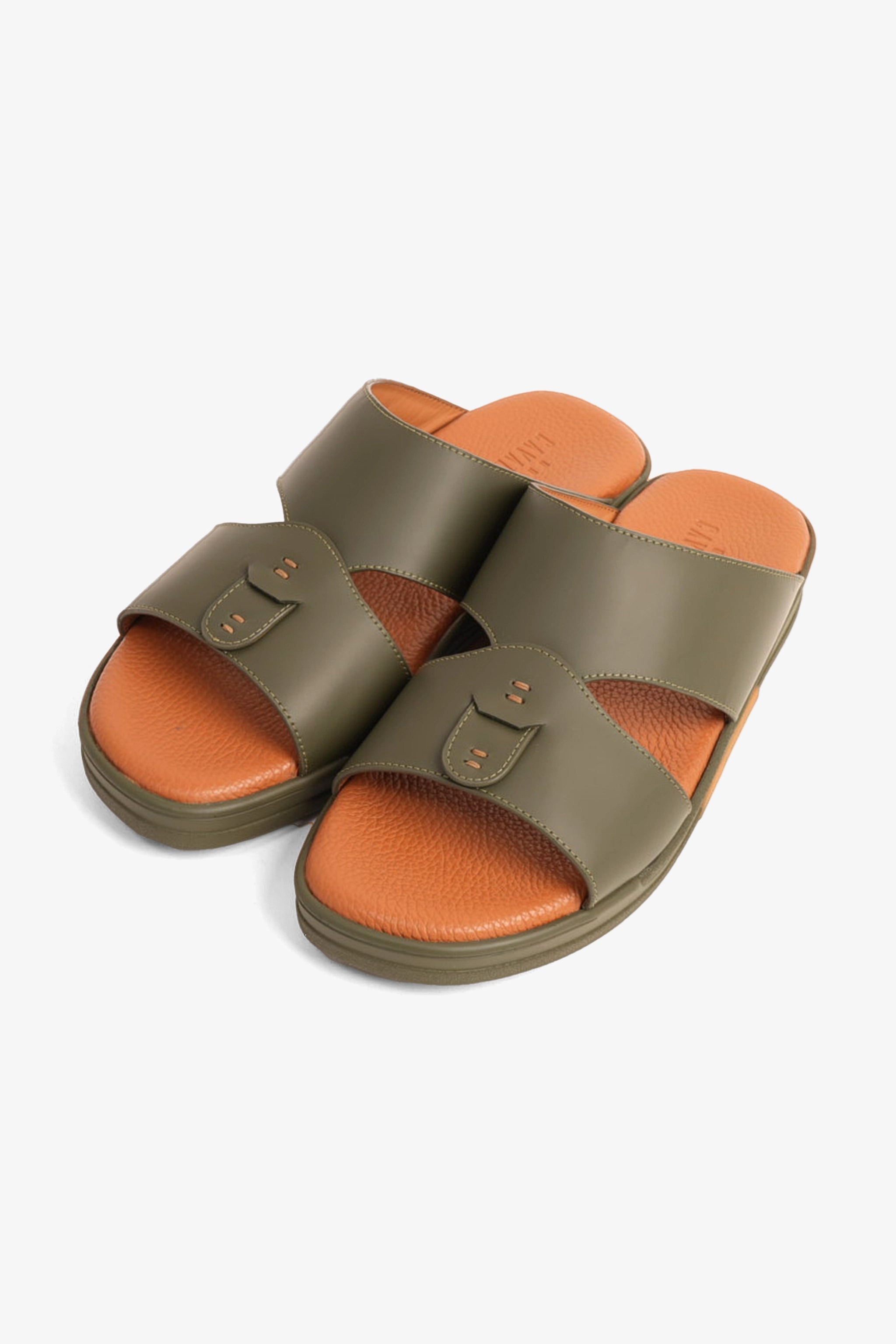 UOMO CAVALIER MENS SANDALS - HAR 329 OLIVE - Seventy7