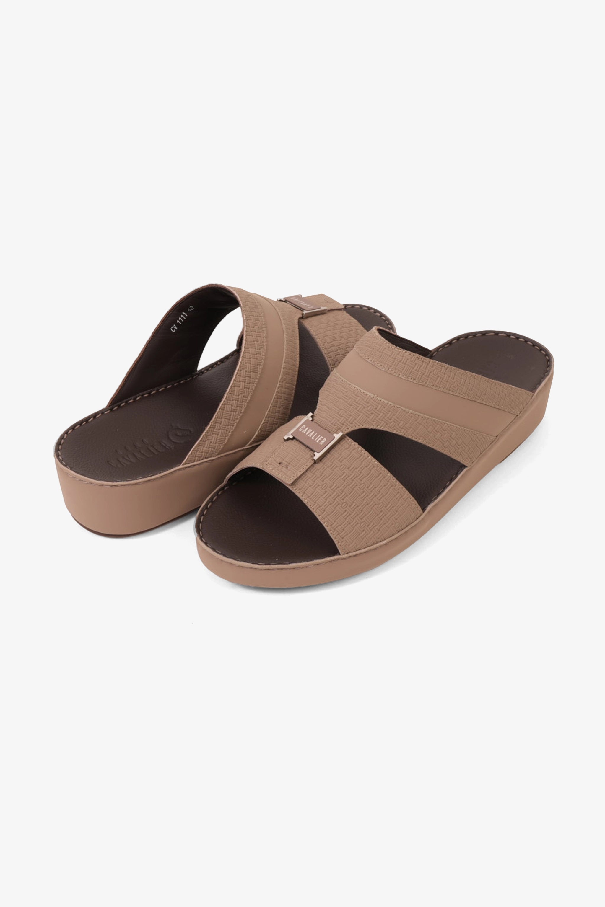 UOMO CAVALIER HANDCRAFTED COMFORT LEATHER ARABIC SANDALS SAND - Seventy7