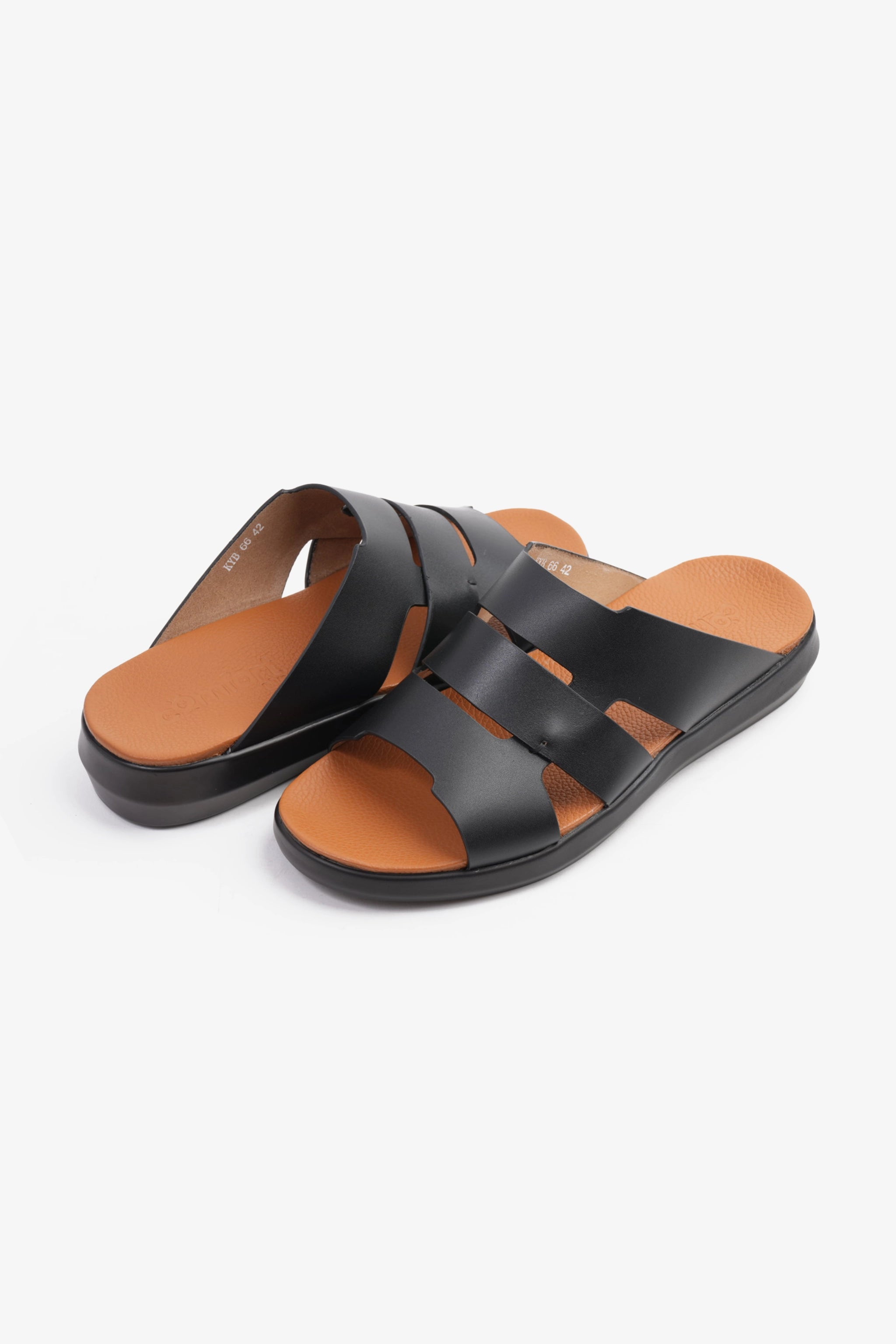 COMFORT PLUS MEN'S 2.2MM SANDALS BLACK - Seventy7