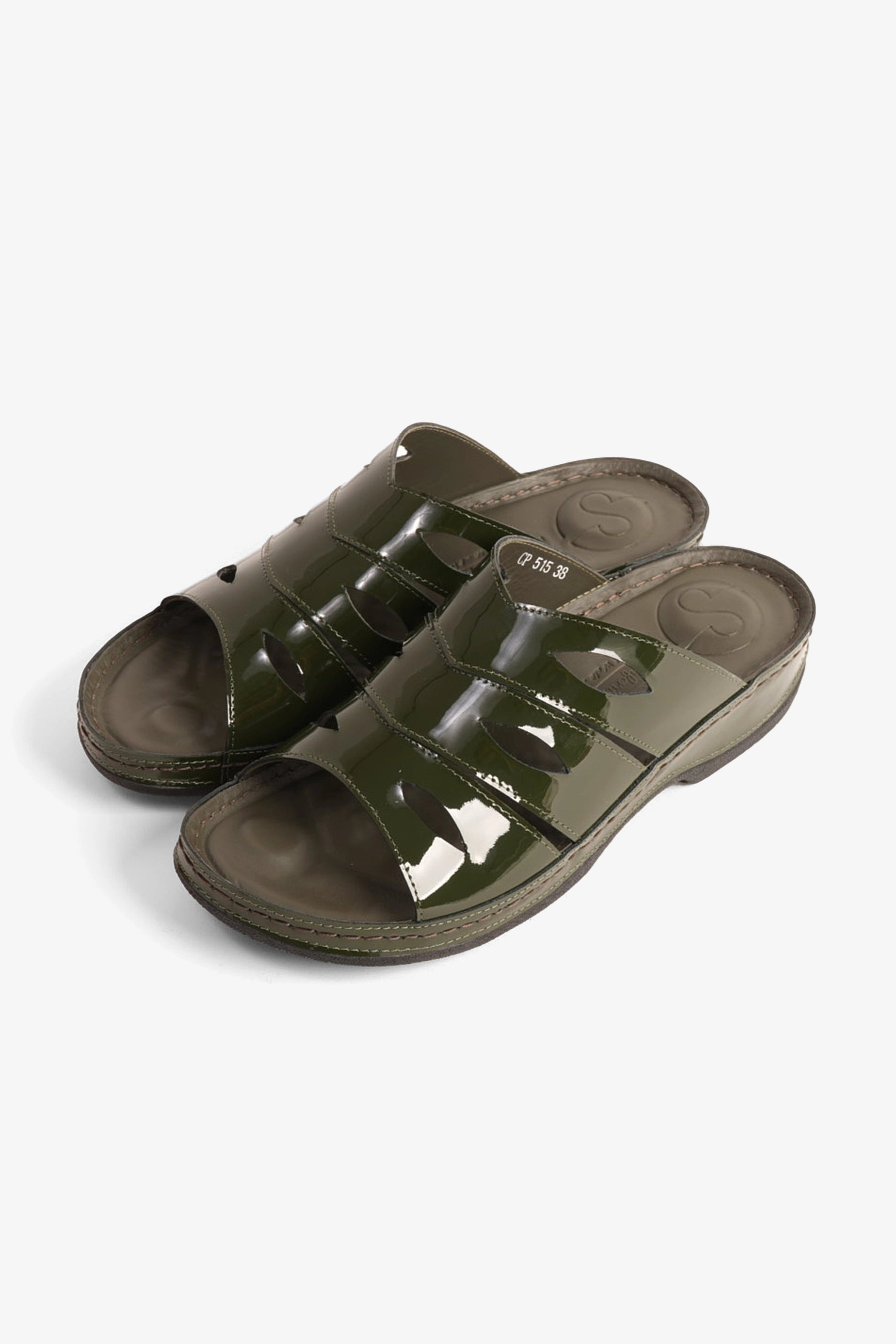 COMFORT PLUS LADIES SANDALS  -  CP515 OLIVE - Seventy7