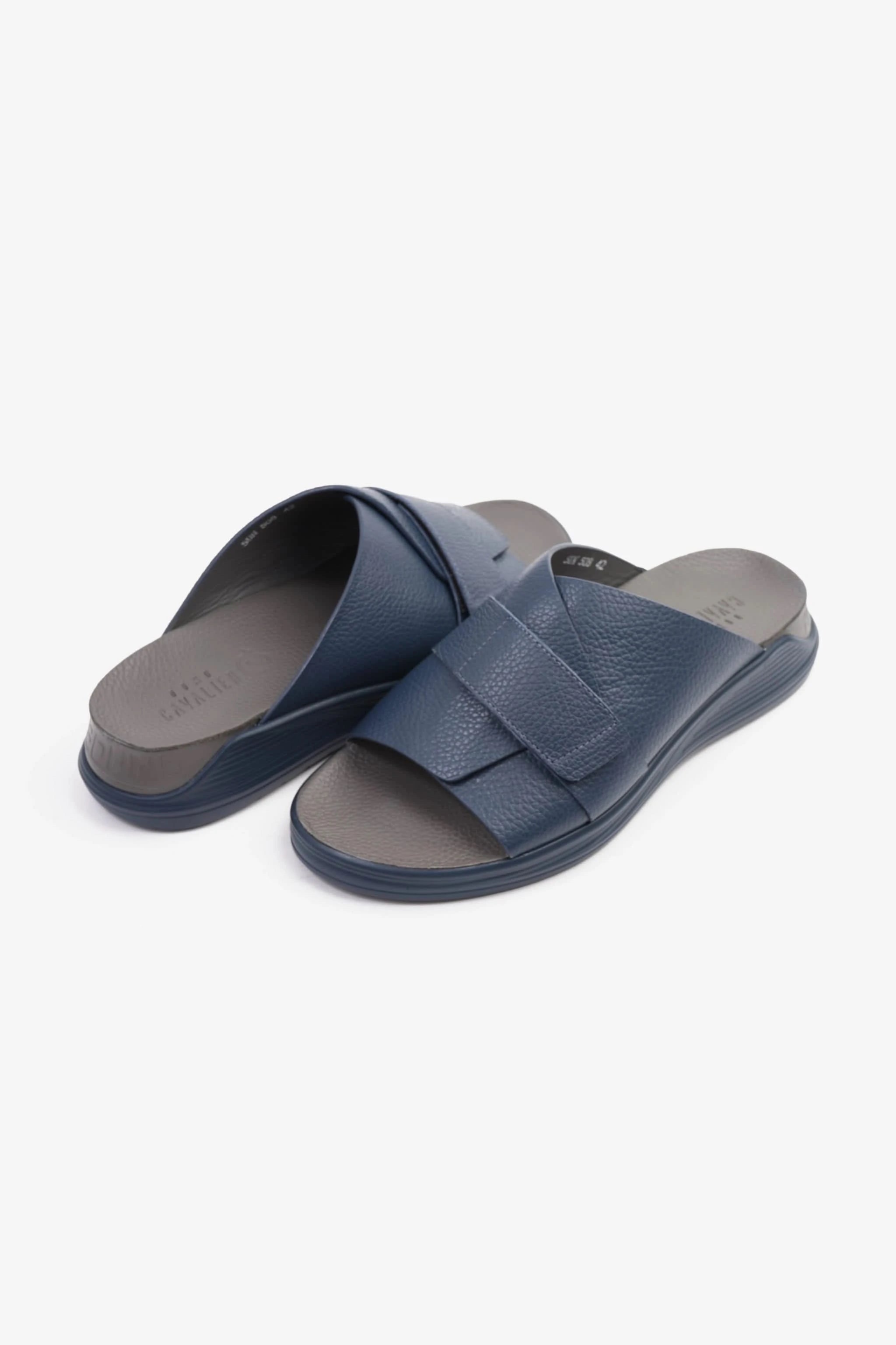 UOMO CAVALIER MEN'S STRAPPY SANDALS NAVY - Seventy7