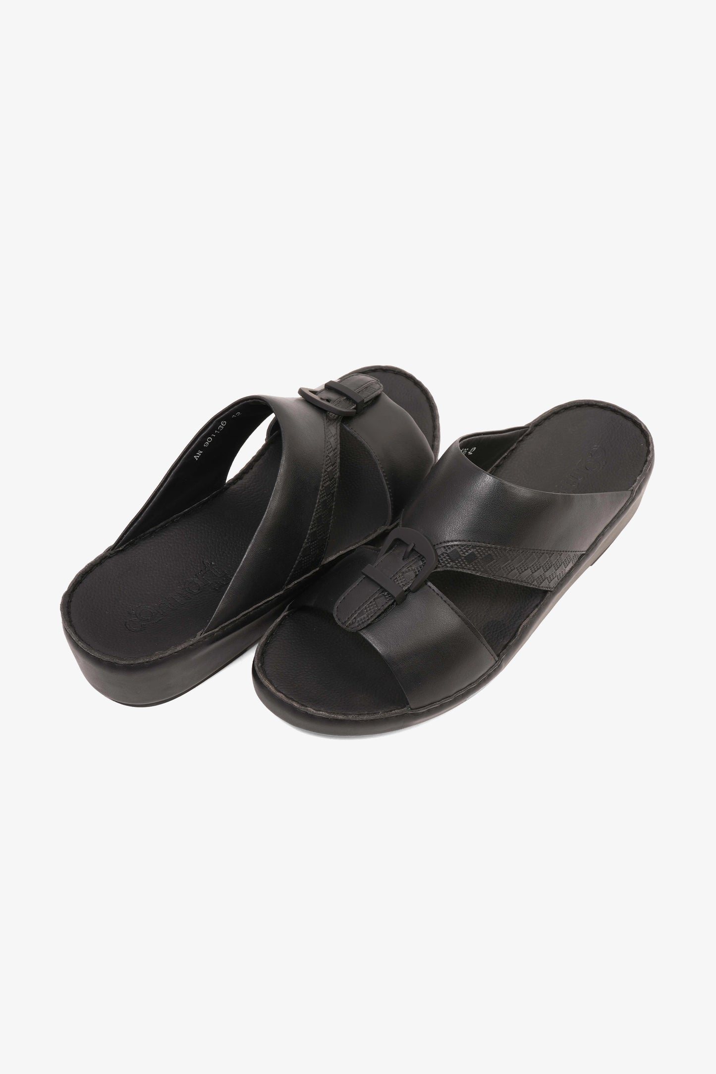 COMFORT PLUS MENS SANDALS - 9011 36 BLACK - Seventy7