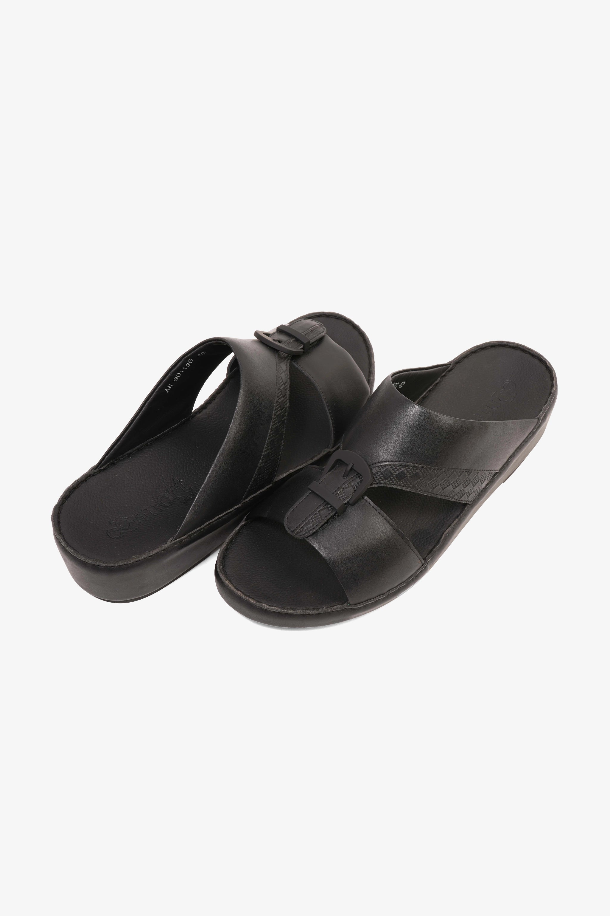 COMFORT PLUS MENS SANDALS - 9011 36 BLACK - Seventy7