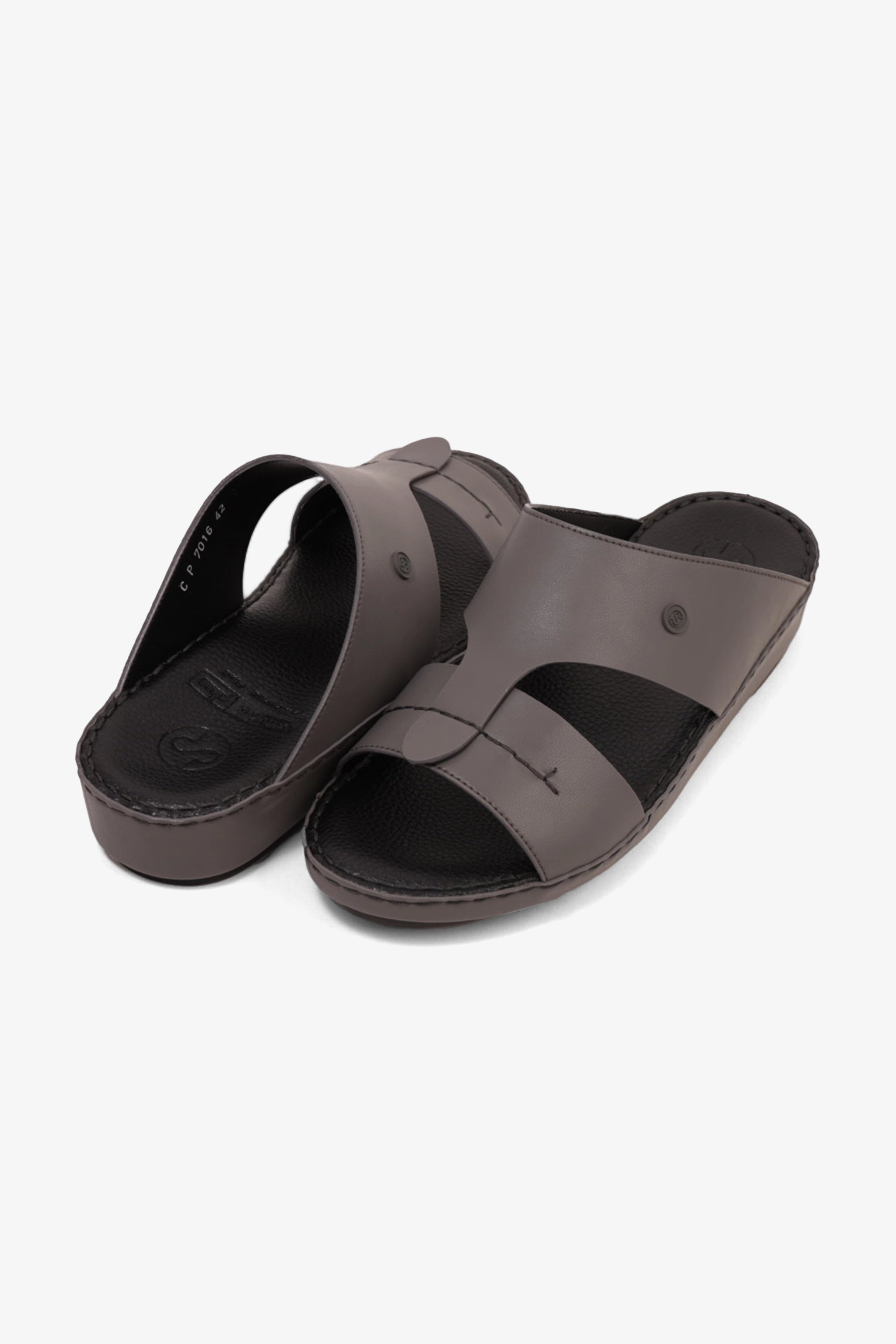 COMFORT PLUS MENS SANDALS  -  7016 DARK GREY - Seventy7