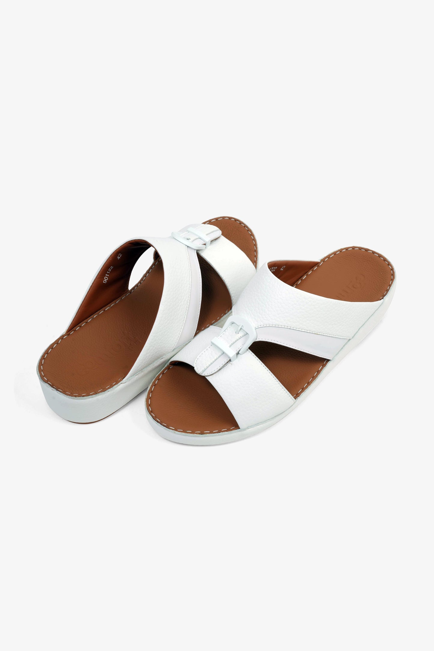 COMFORT PLUS MENS SANDALS - 901122 WHITE - Seventy7