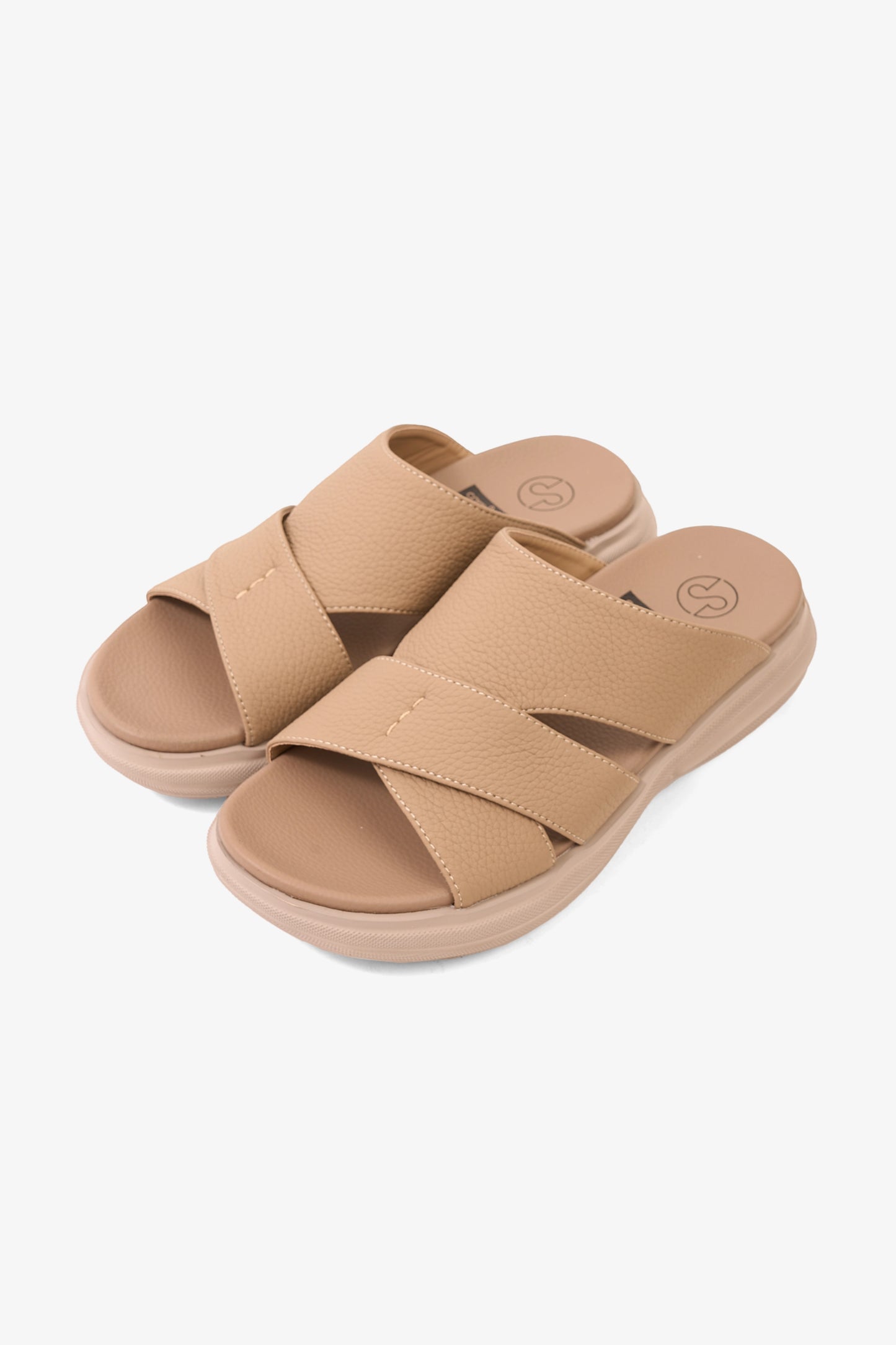COMFORT PLUS CLOUD STEP ARABIC SANDALS KHAKI - Seventy7