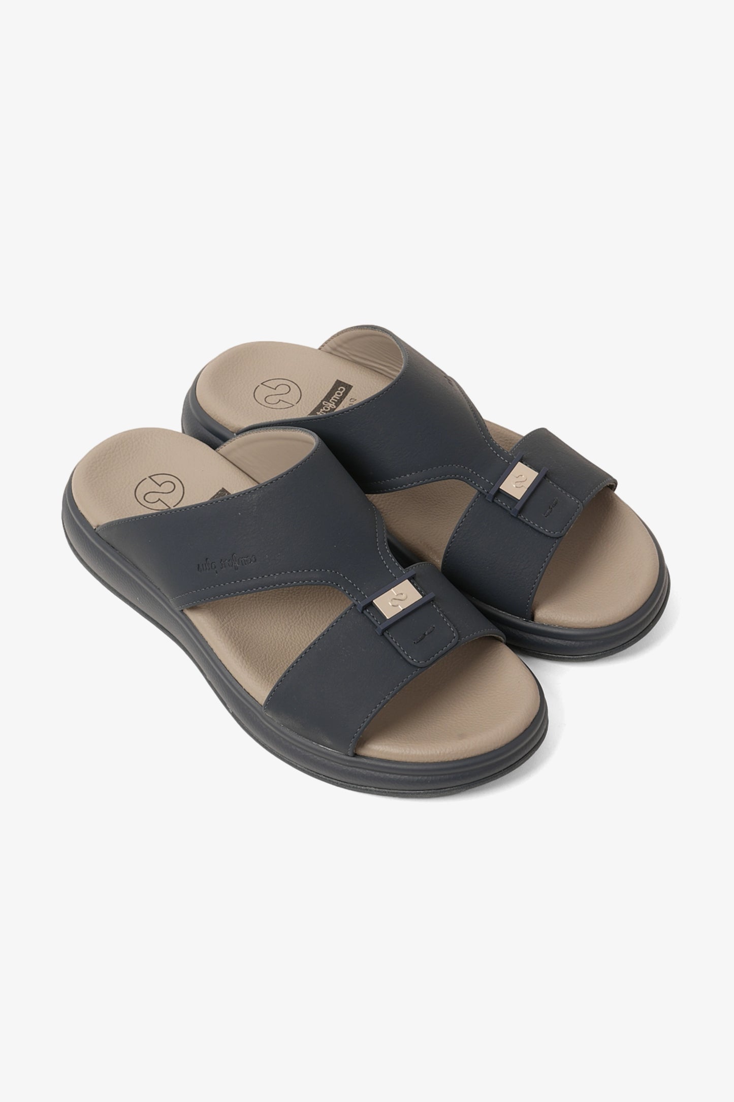 COMFORT PLUS MEN'S SUPER SLEEK SANDALS NAVY - Seventy7
