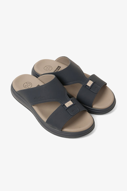 COMFORT PLUS MEN'S SUPER SLEEK SANDALS NAVY - Seventy7