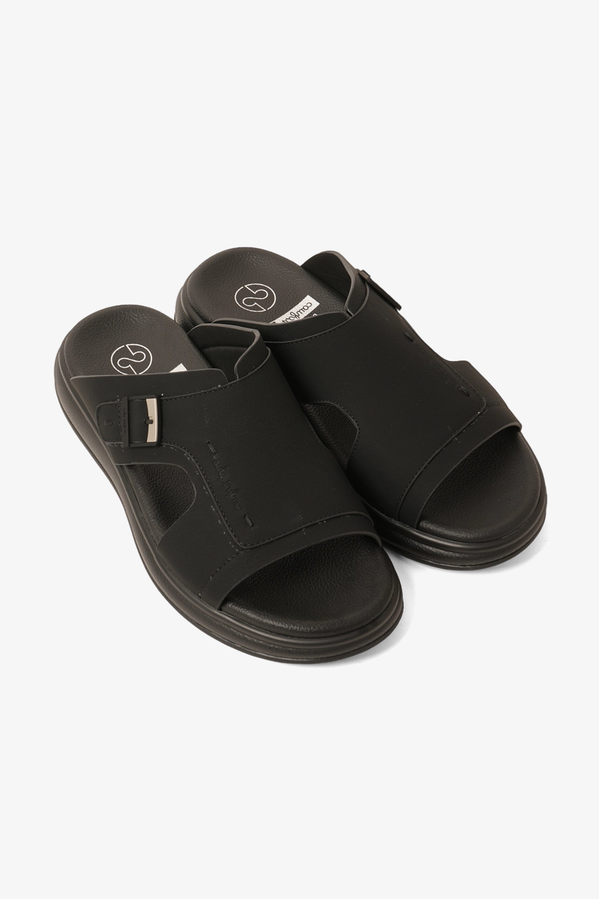 COMFORT PLUS MEN'S ULTRA ELEVATE SANDALS BLACK - Seventy7