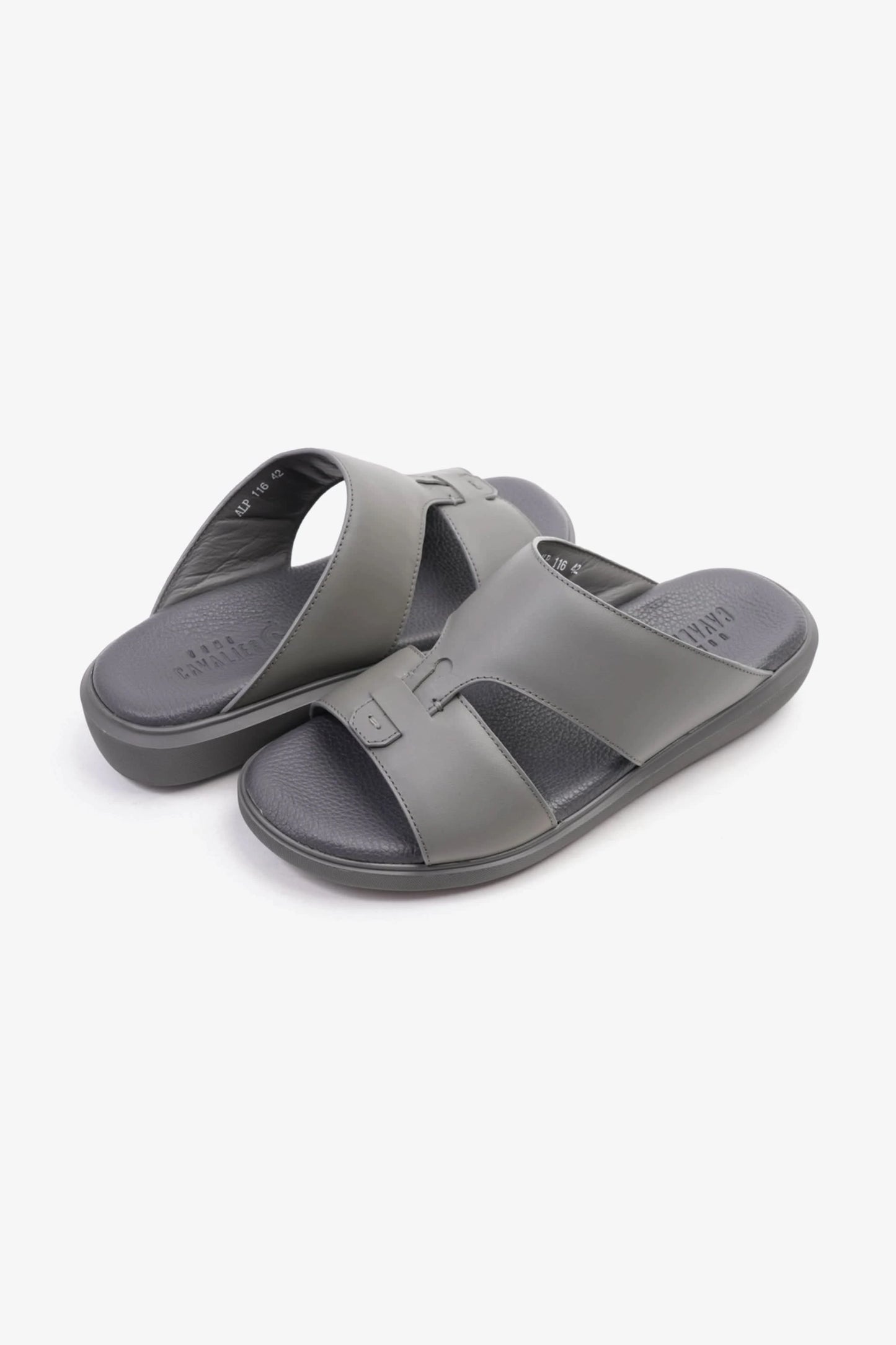Uomo Cavalier Comfortable Slip-On Sandals with Cushioned Sole Grey - Seventy7