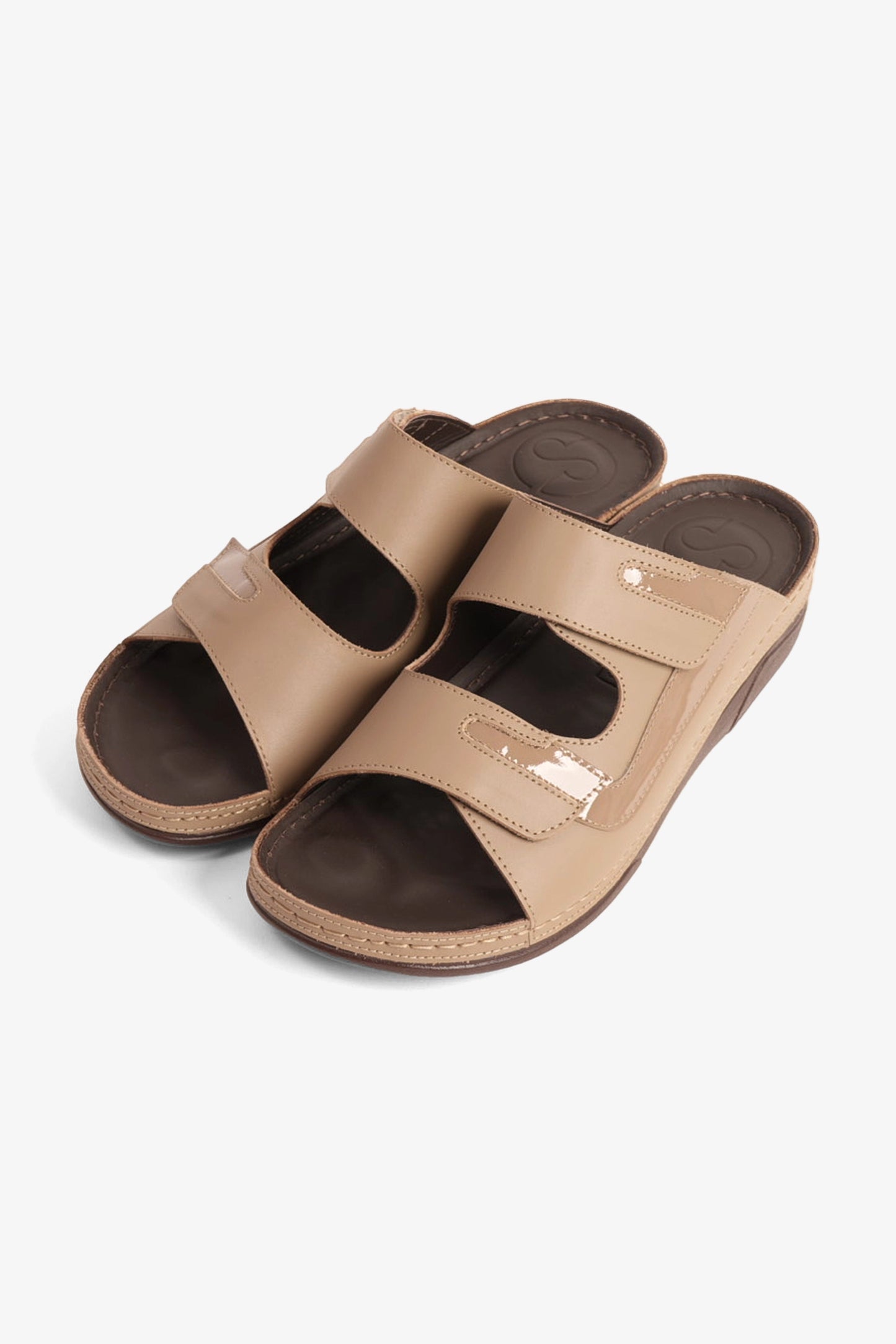 COMFORT PLUS LADIES SANDALS - CP418 STONE - Seventy7
