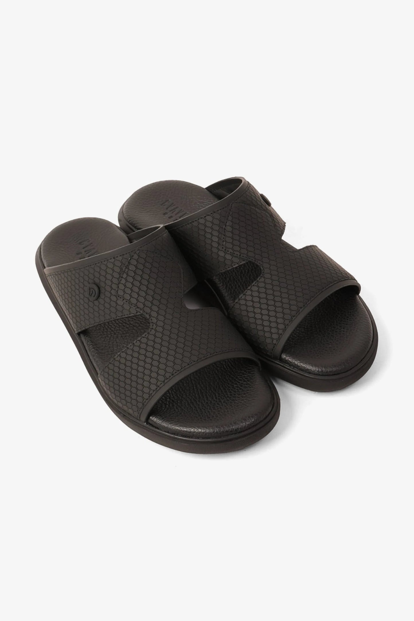 UOMO CAVALIER MENS SANDALS  -  ALP 123 BLACK - Seventy7