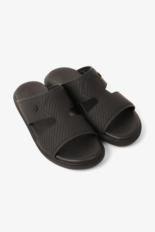 UOMO CAVALIER MENS SANDALS  -  ALP 123 BLACK - Seventy7