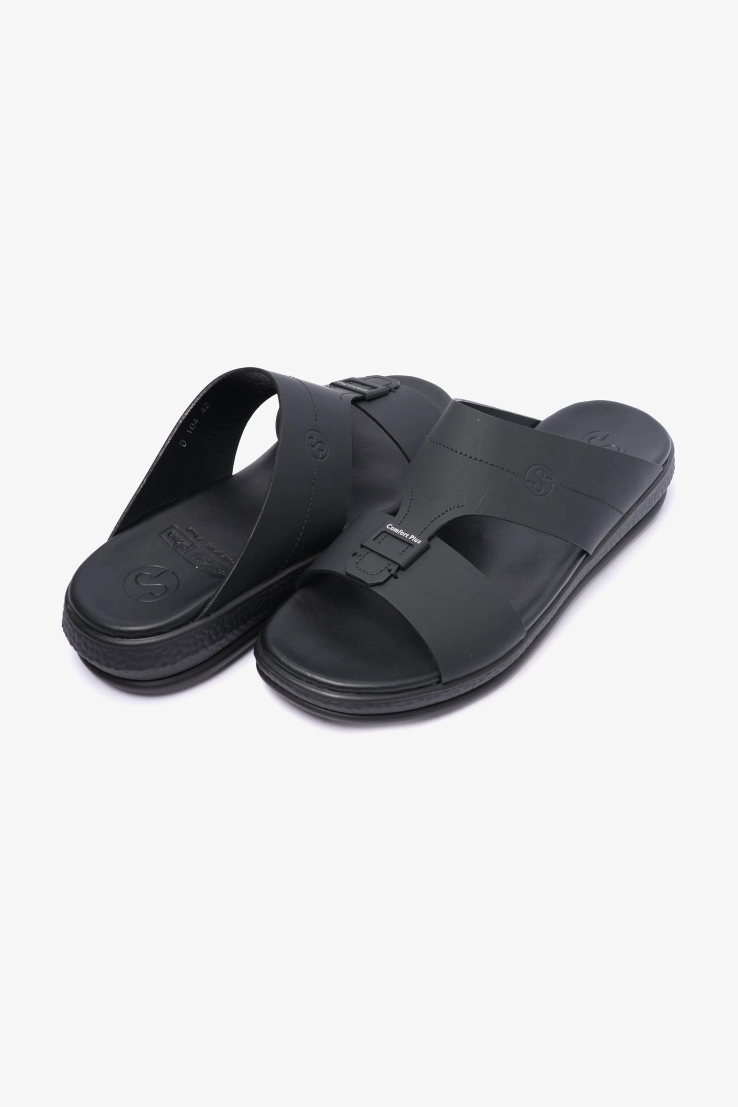 COMFORT PLUS TIMELESS DESIGN MENS SANDALS BLACK - Seventy7