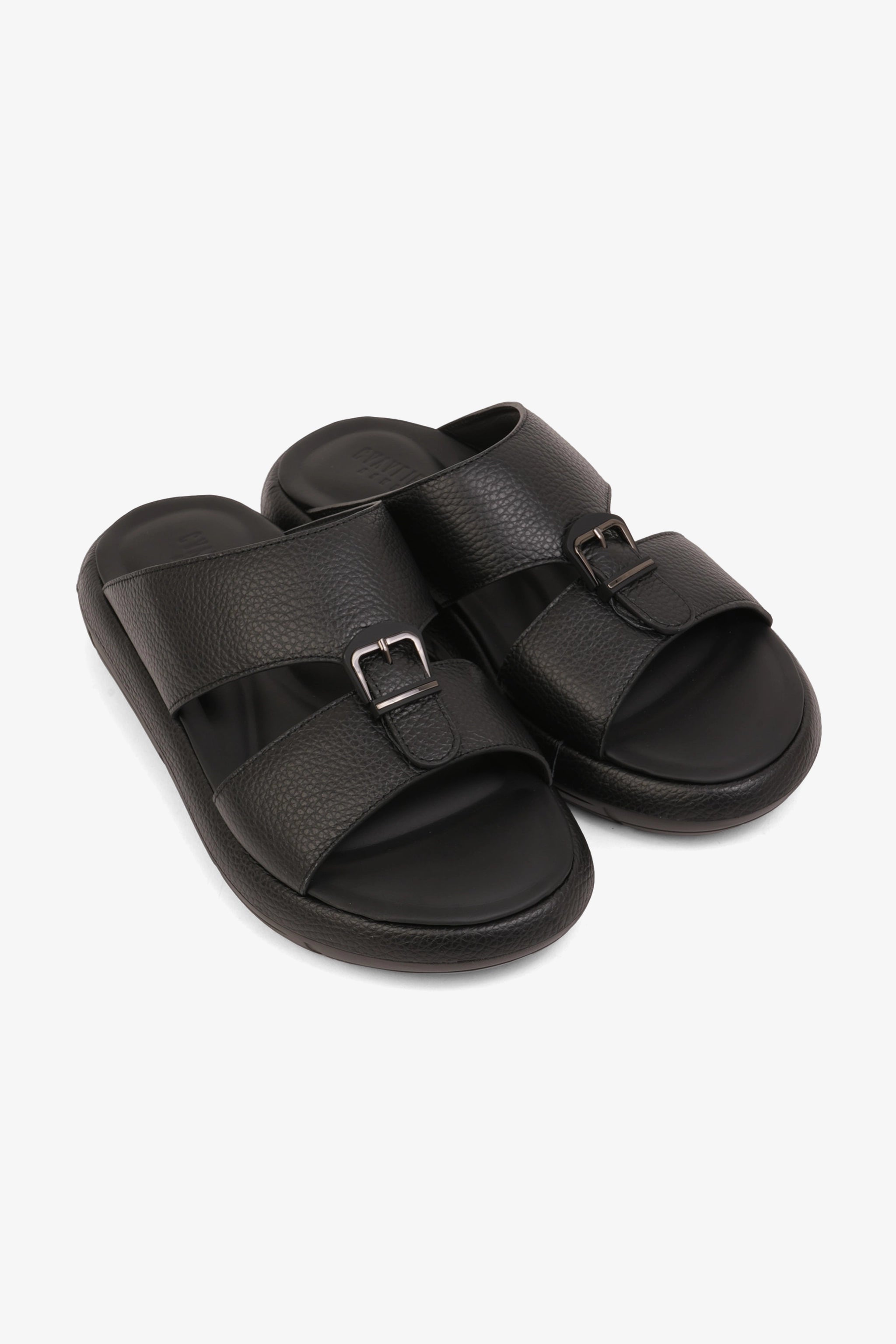 UOMO CAVALIER MENS VERTEX ARABIC SANDALS BLACK - Seventy7