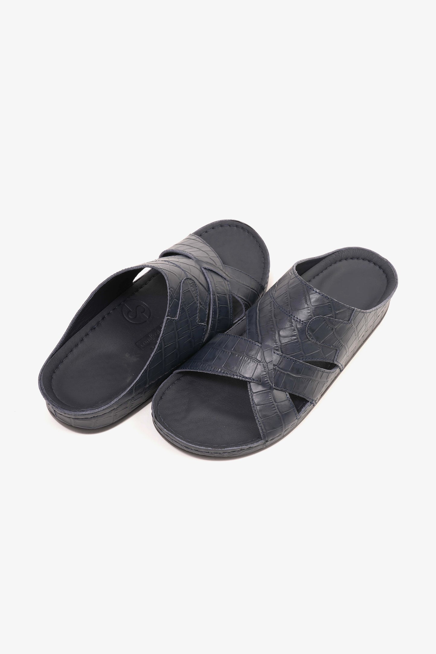 COMFORT PLUS MENS SANDALS  -  AV03 NAVY - Seventy7