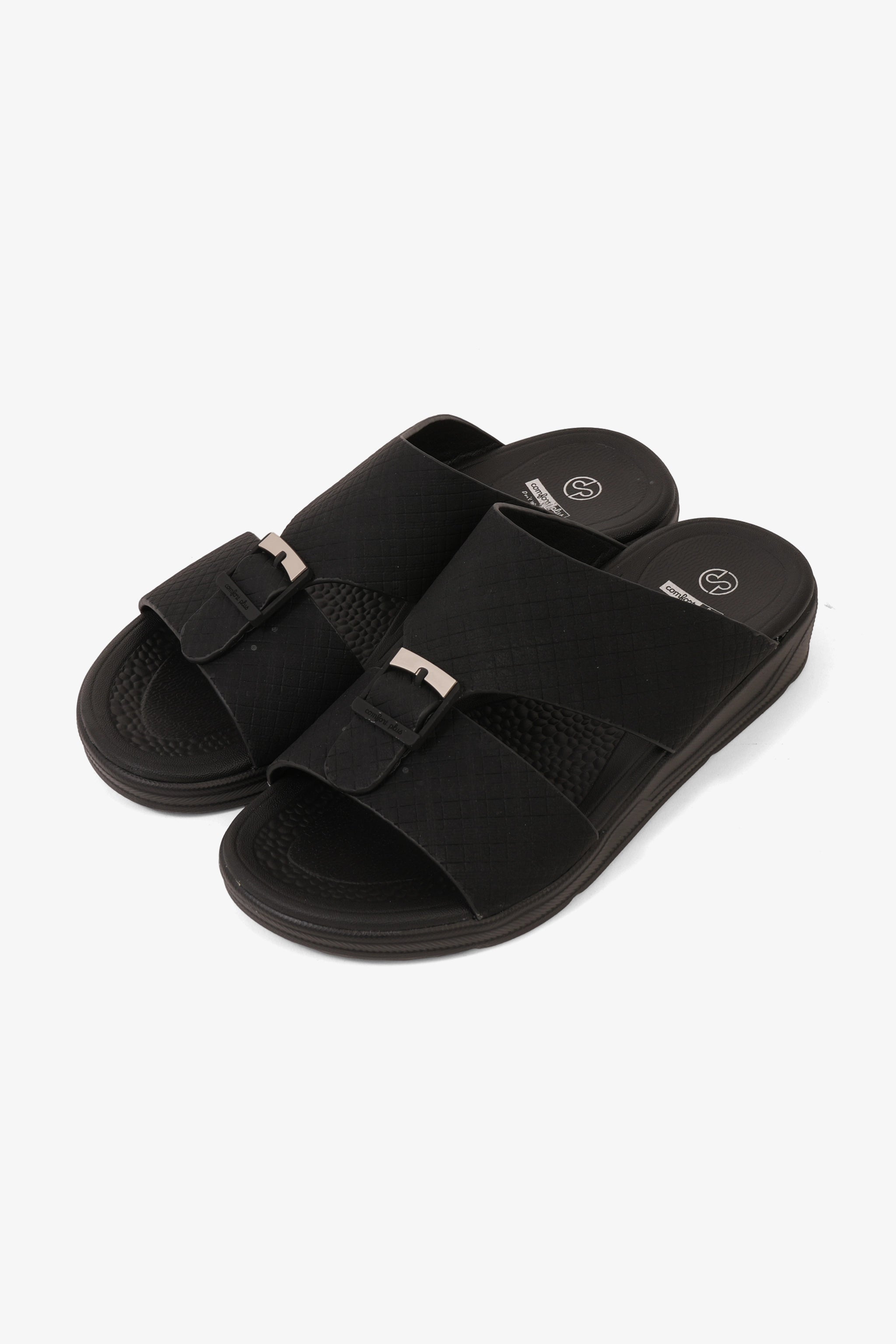 COMFORT PLUS BOYS CLASSIC ARABIC SANDALS BLACK - Seventy7