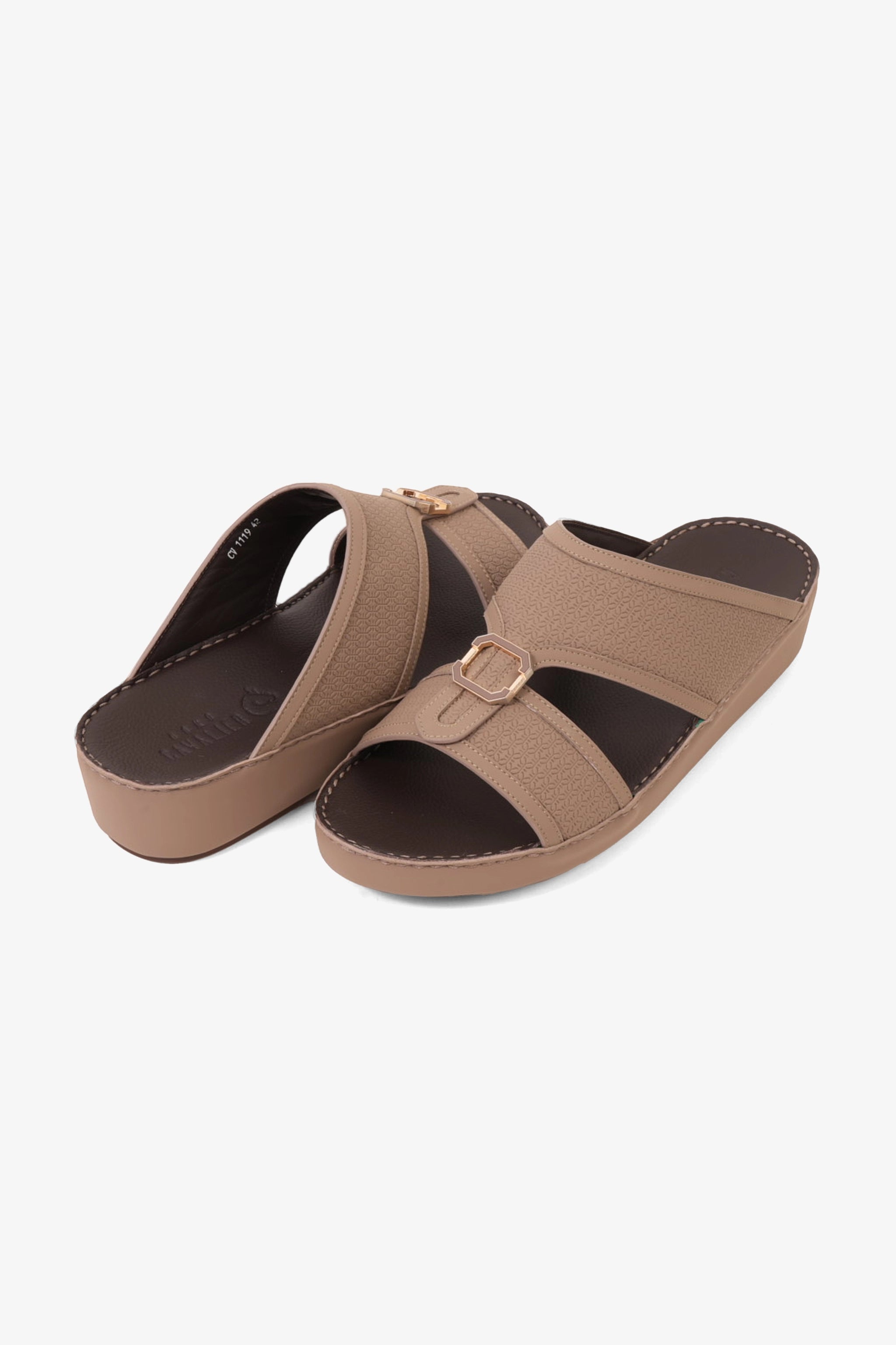 UOMO CAVALIER MEN'S PREMIUM ARABIC SANDALS STONE - Seventy7