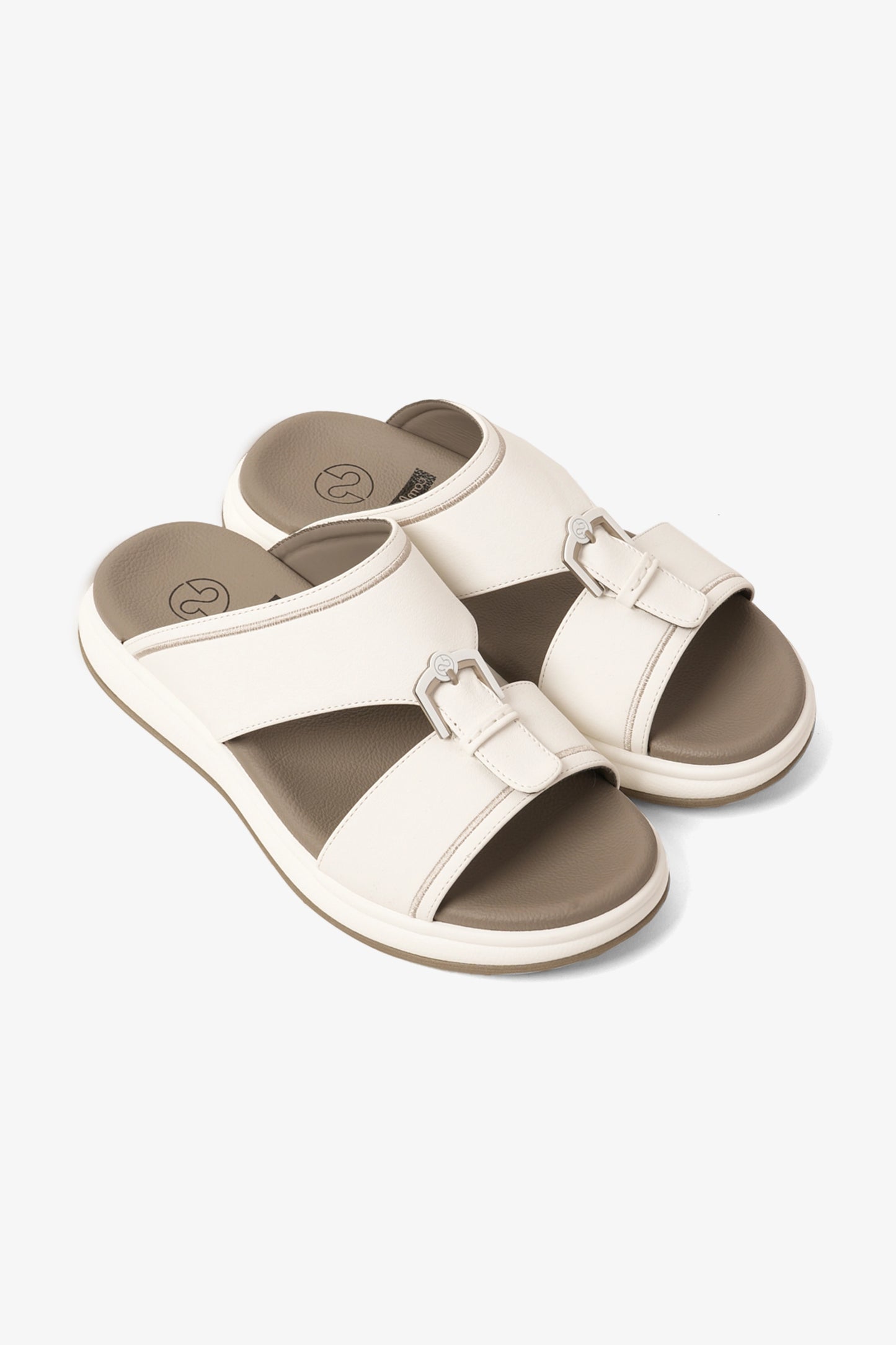 COMFORT PLUS MEN'S ADAPT ARABIC SANDALS WHITE - Seventy7