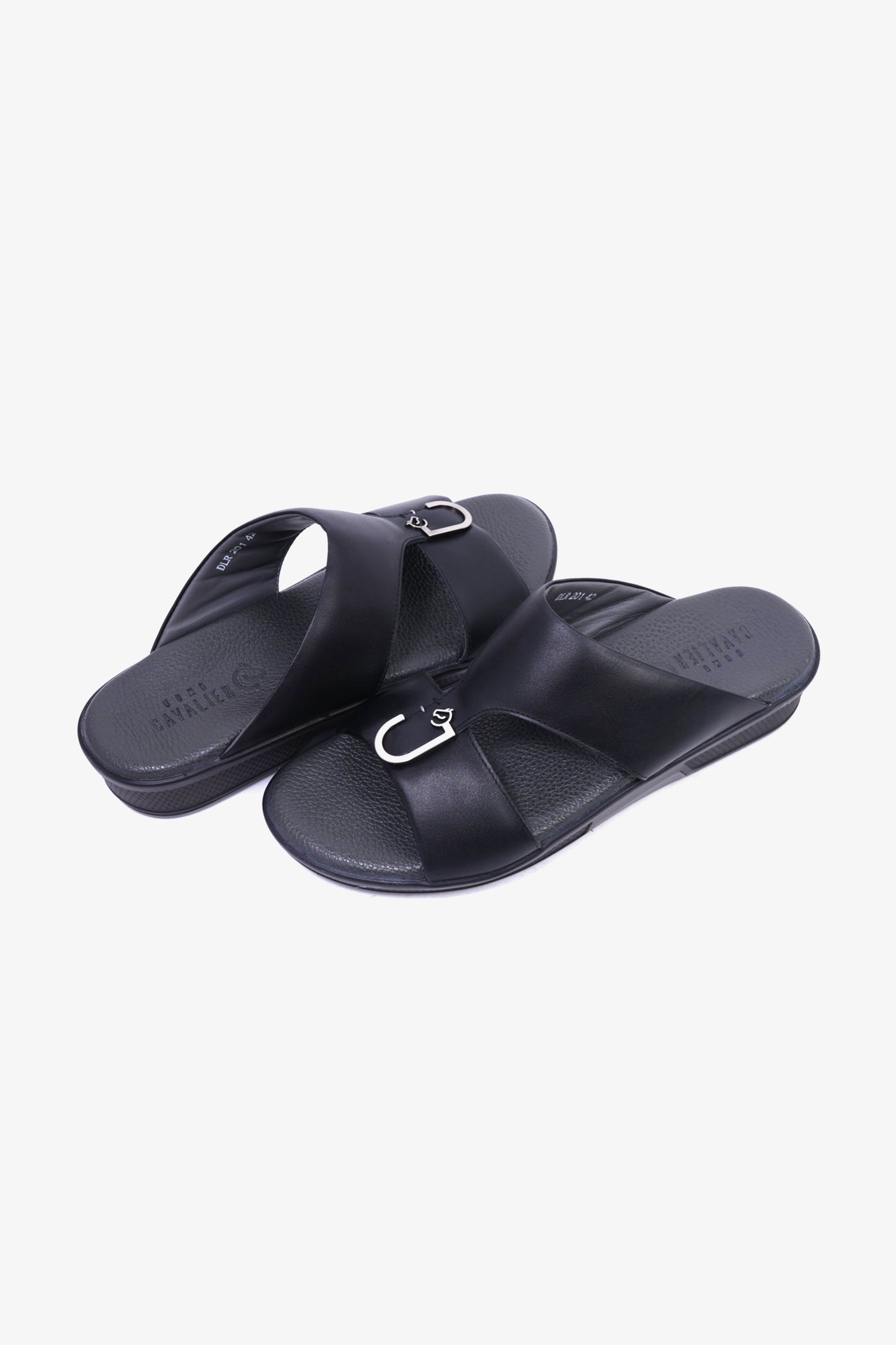 UOMO CAVALIER MENS SANDALS  - DLR 201 BLACK - Seventy7