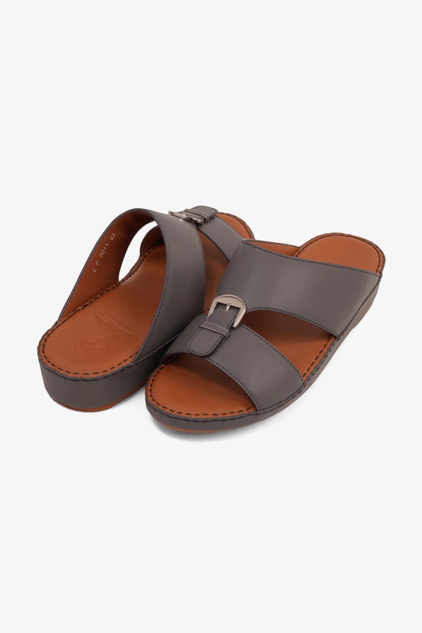 COMFORT PLUS MENS SANDALS - 7011 DARK GREY - Seventy7
