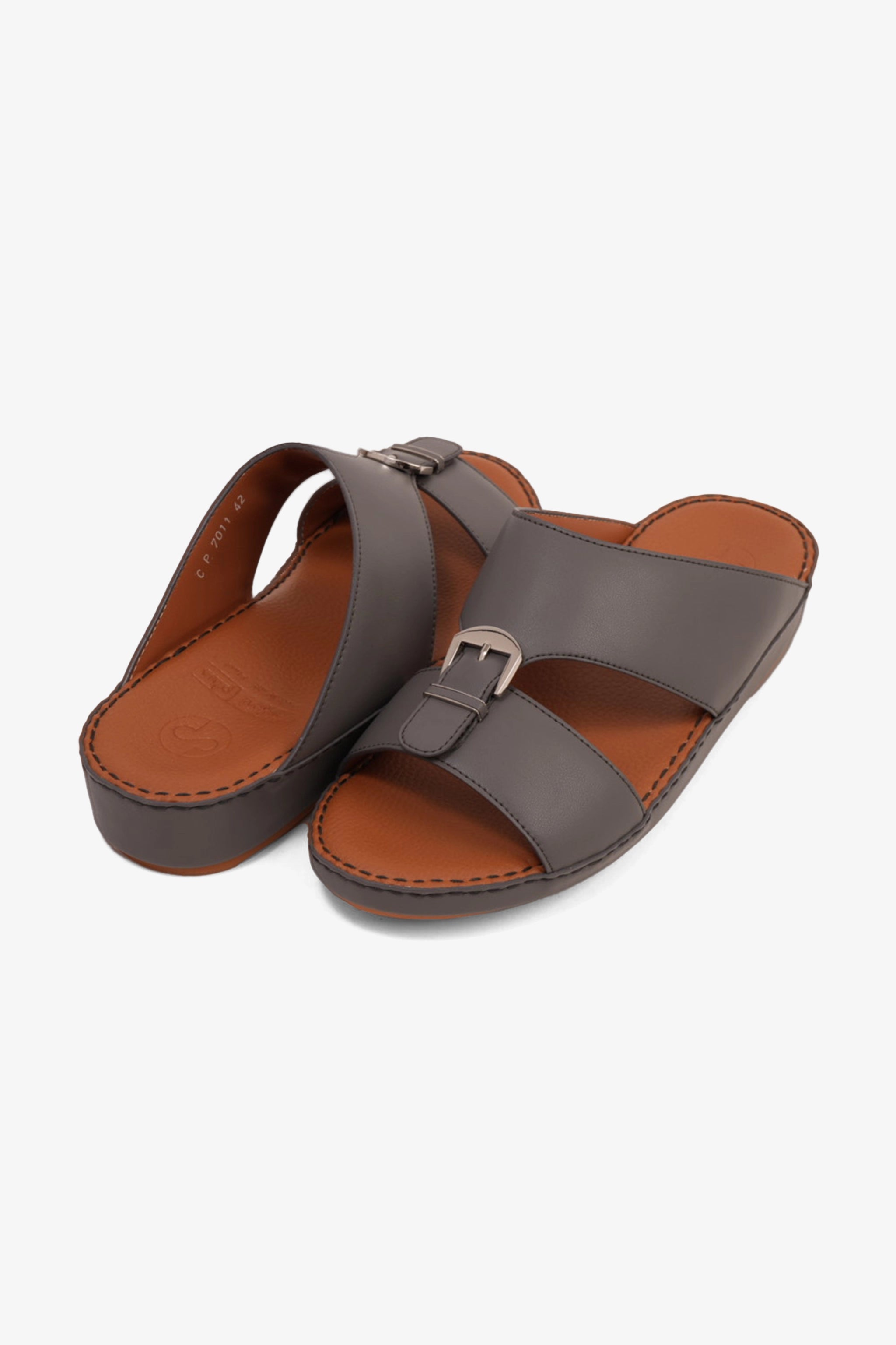 COMFORT PLUS MENS SANDALS - 7011 DARK GREY - Seventy7