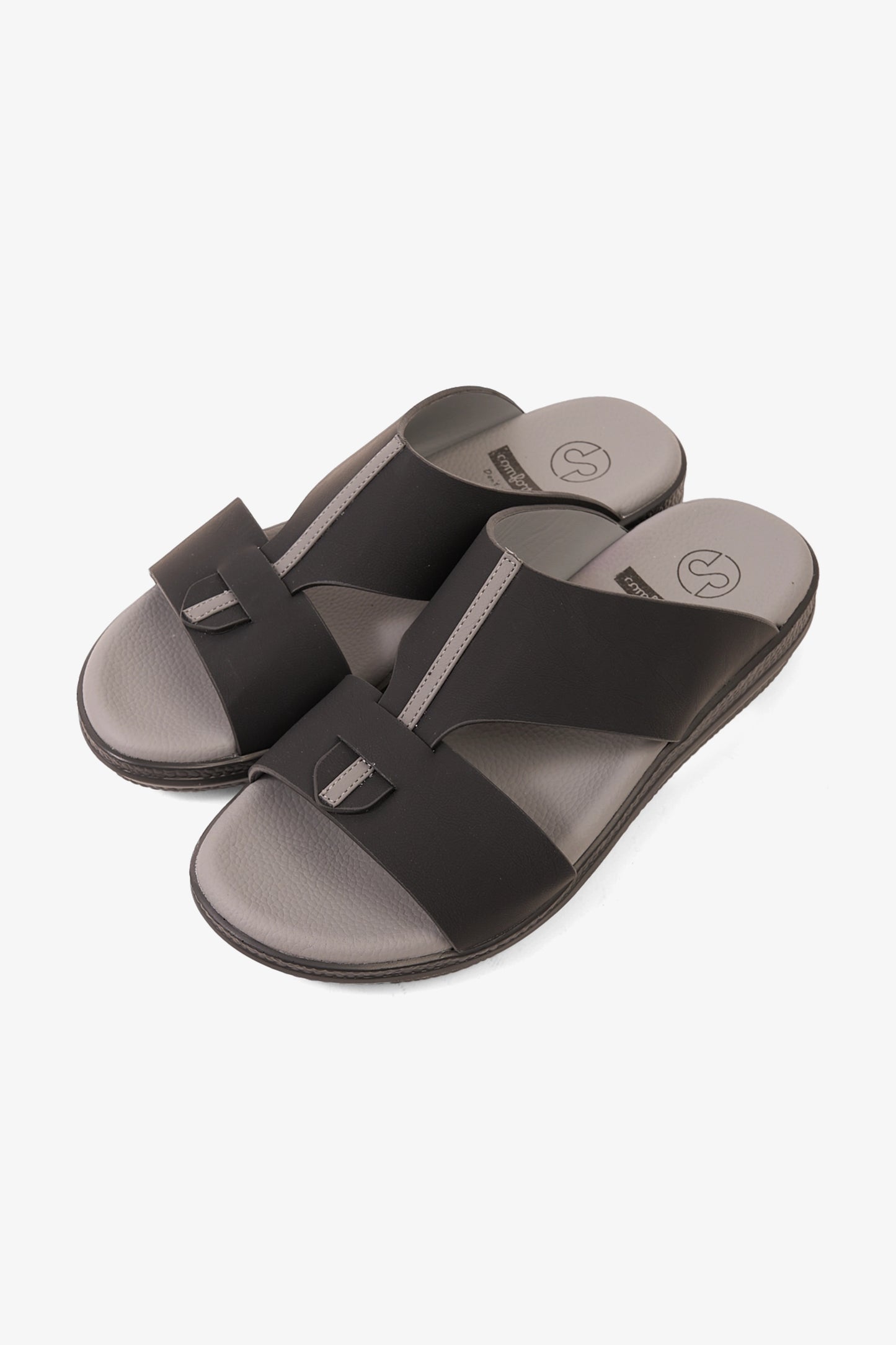 COMFORT PLUS GLIDE LUXE ARABIC SANDALS BLACK - Seventy7