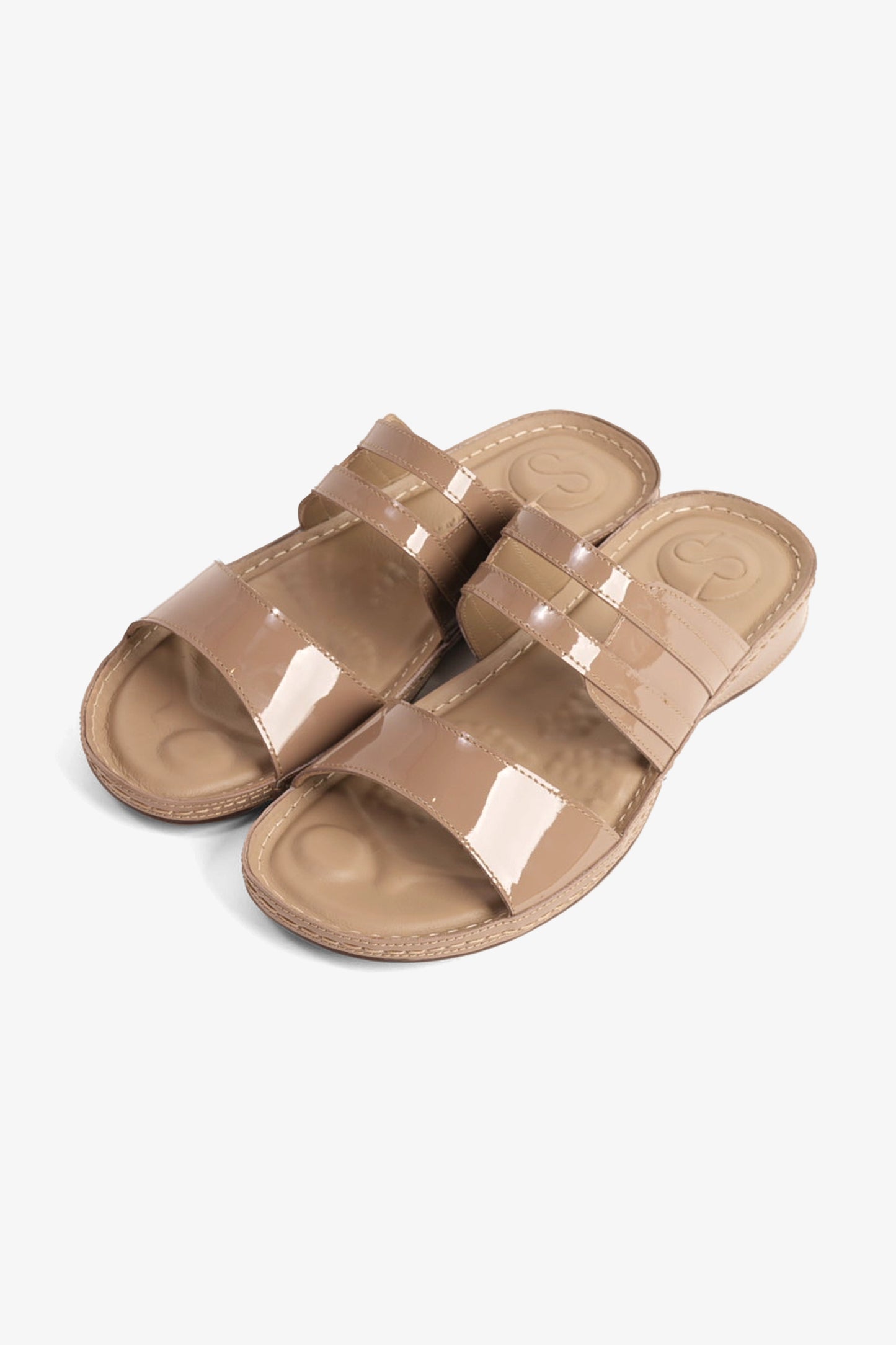 COMFORT PLUS LADIES SANDALS - CP729 STONE - Seventy7