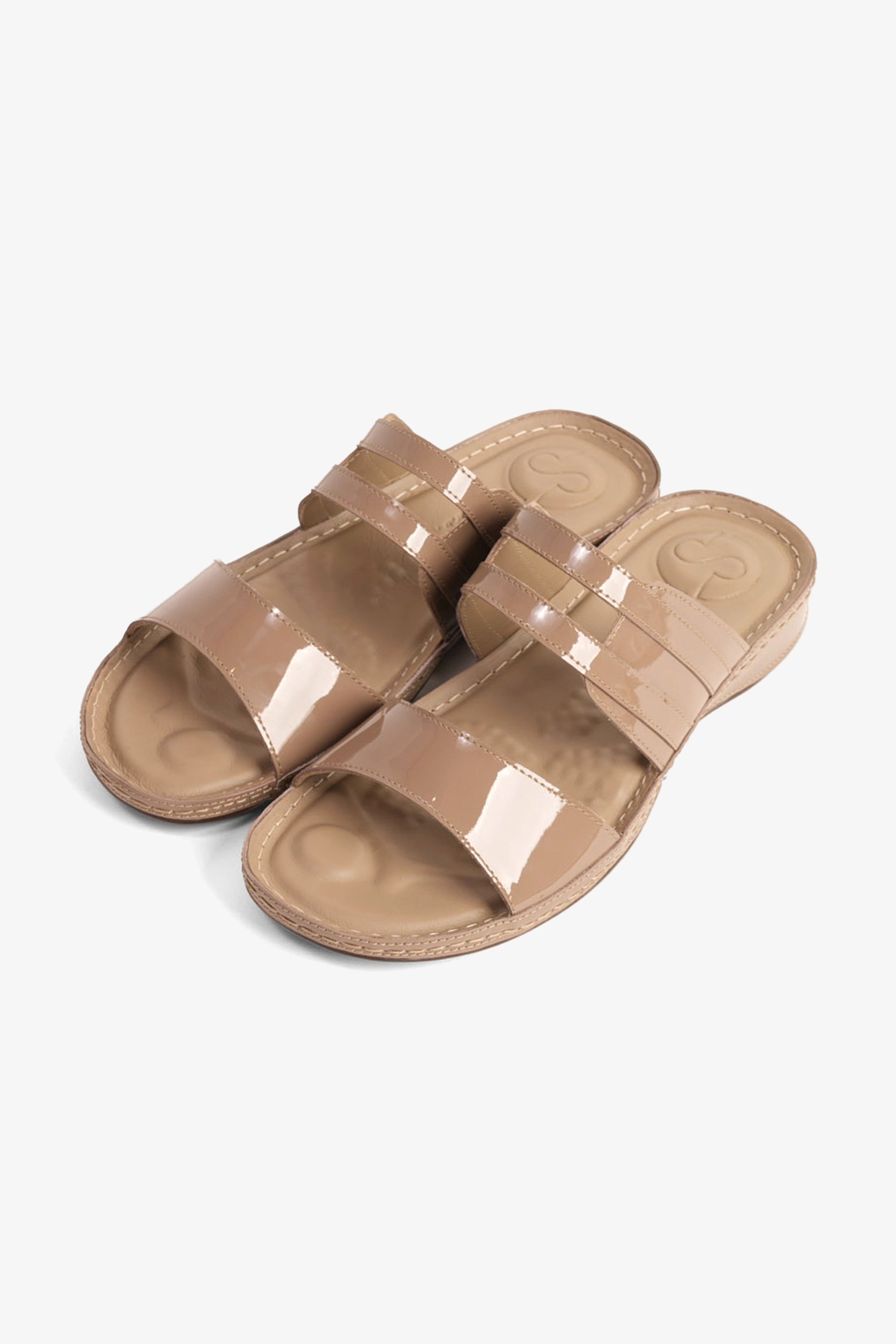 COMFORT PLUS LADIES SANDALS - CP729 STONE - Seventy7