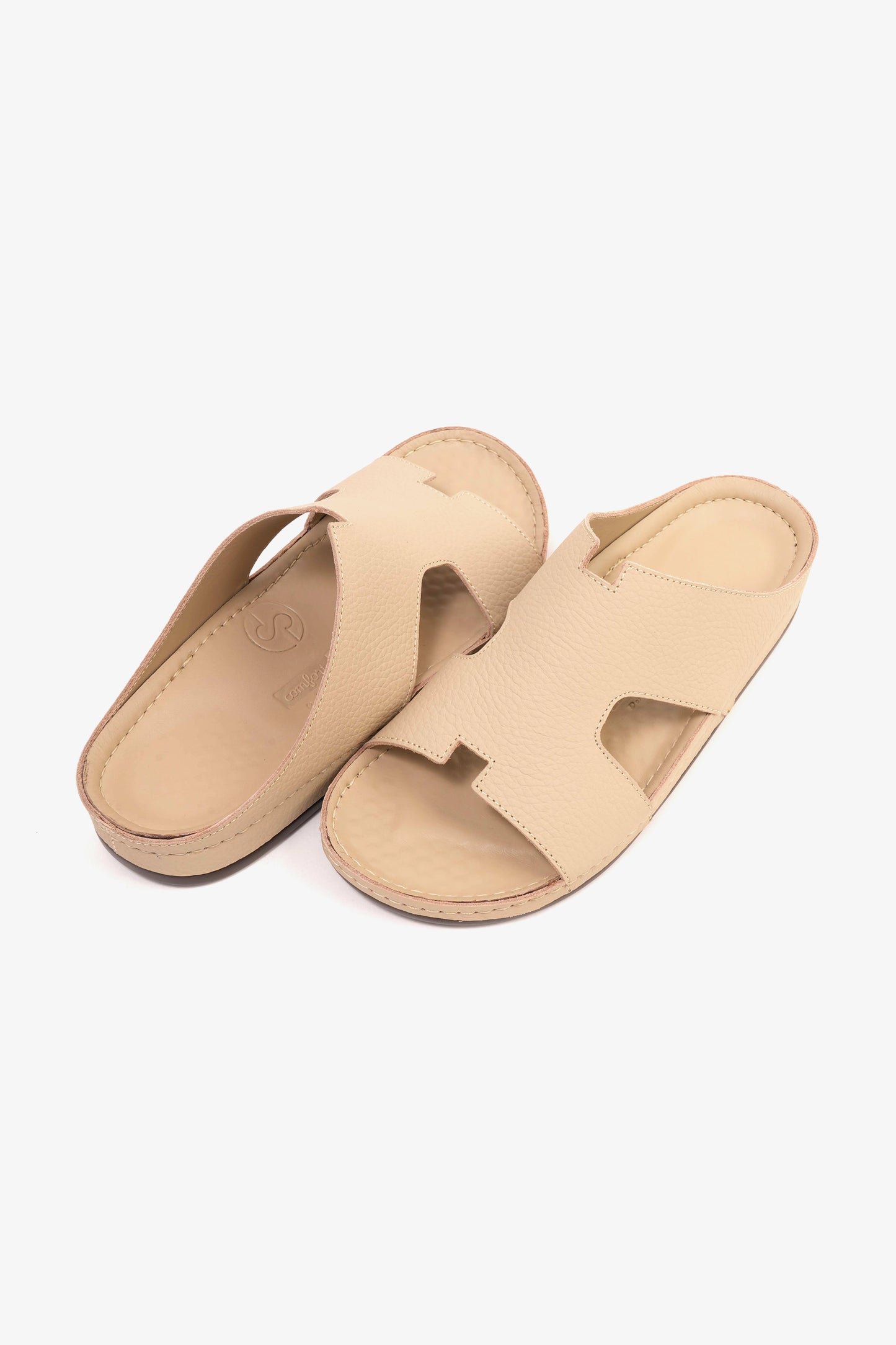 COMFORT PLUS MENS SANDALS - AV02 BEIGE - Seventy7