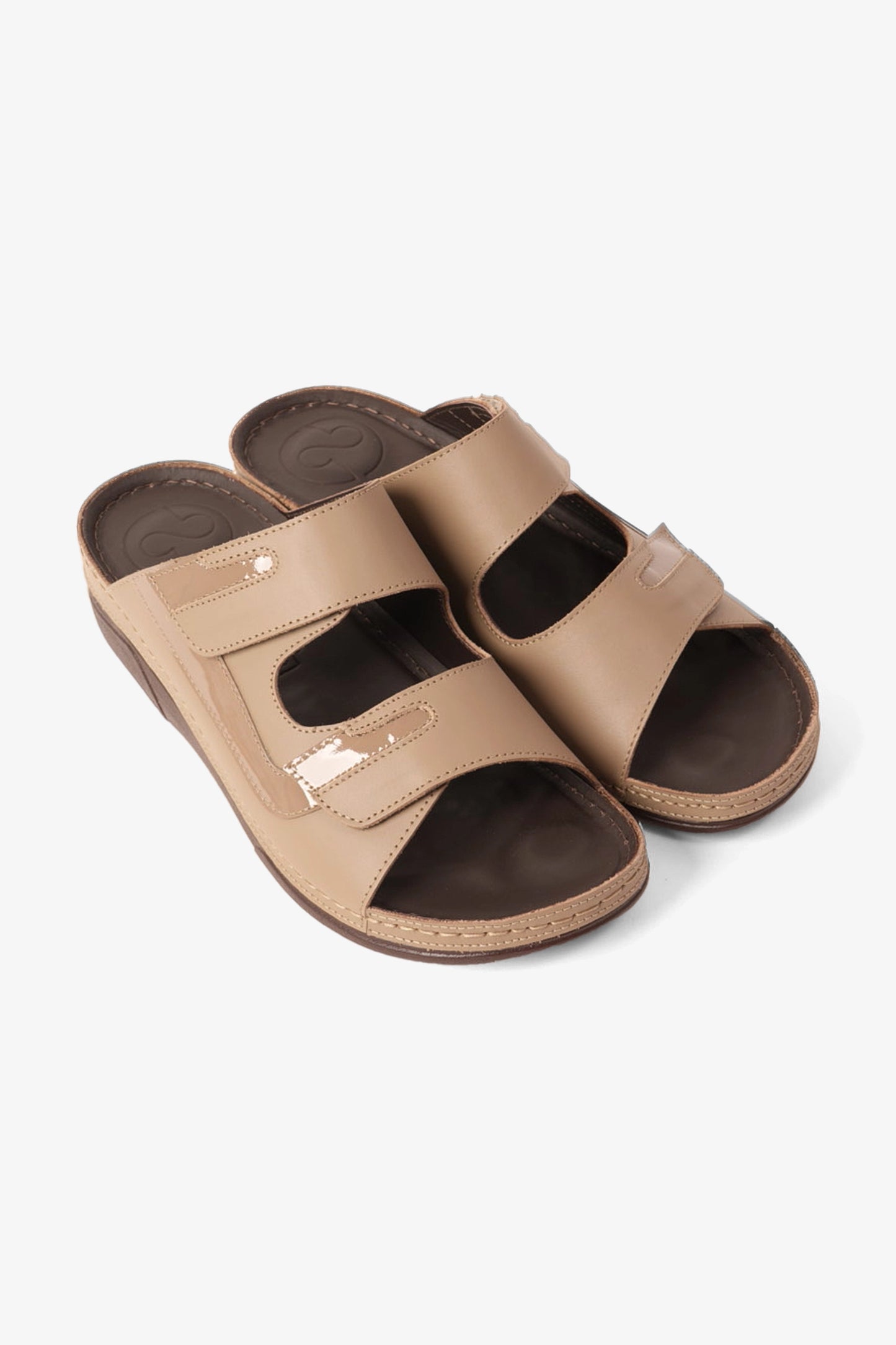 COMFORT PLUS LADIES SANDALS - CP418 STONE - Seventy7