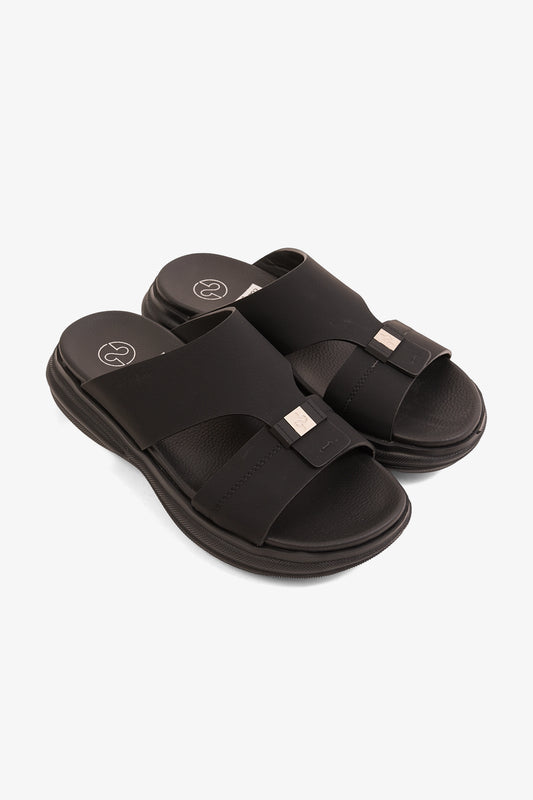 COMFORT PLUS TRUE BALANCE ARABIC SANDALS BLACK - Seventy7