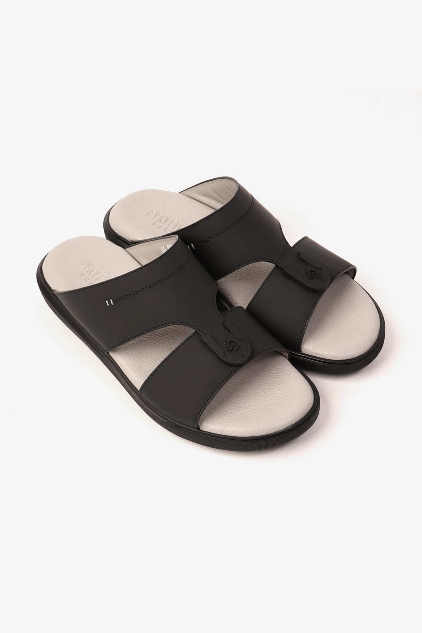 UOMO CAVALIER MENS SANDALS  -  ALP 128 BLACK - Seventy7