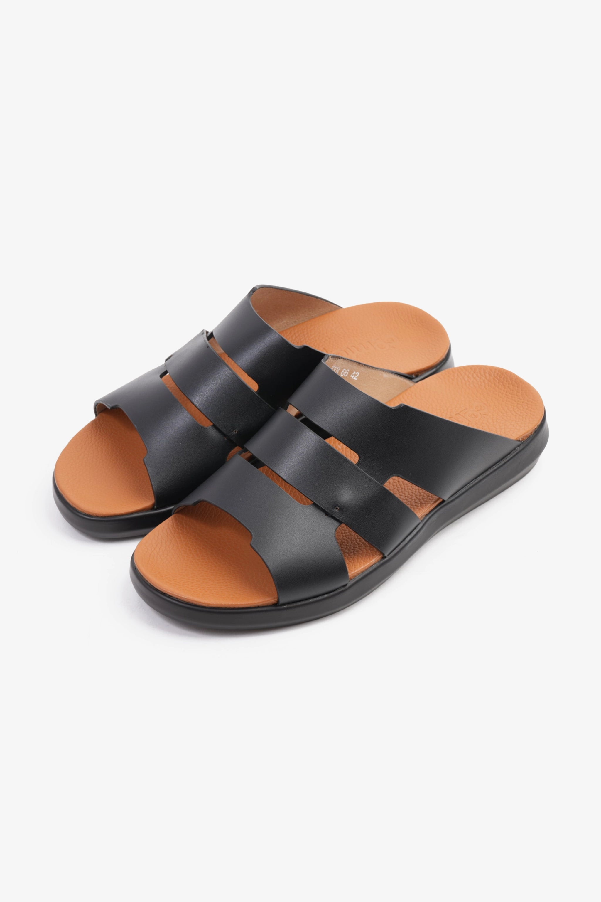 COMFORT PLUS MEN'S 2.2MM SANDALS BLACK - Seventy7
