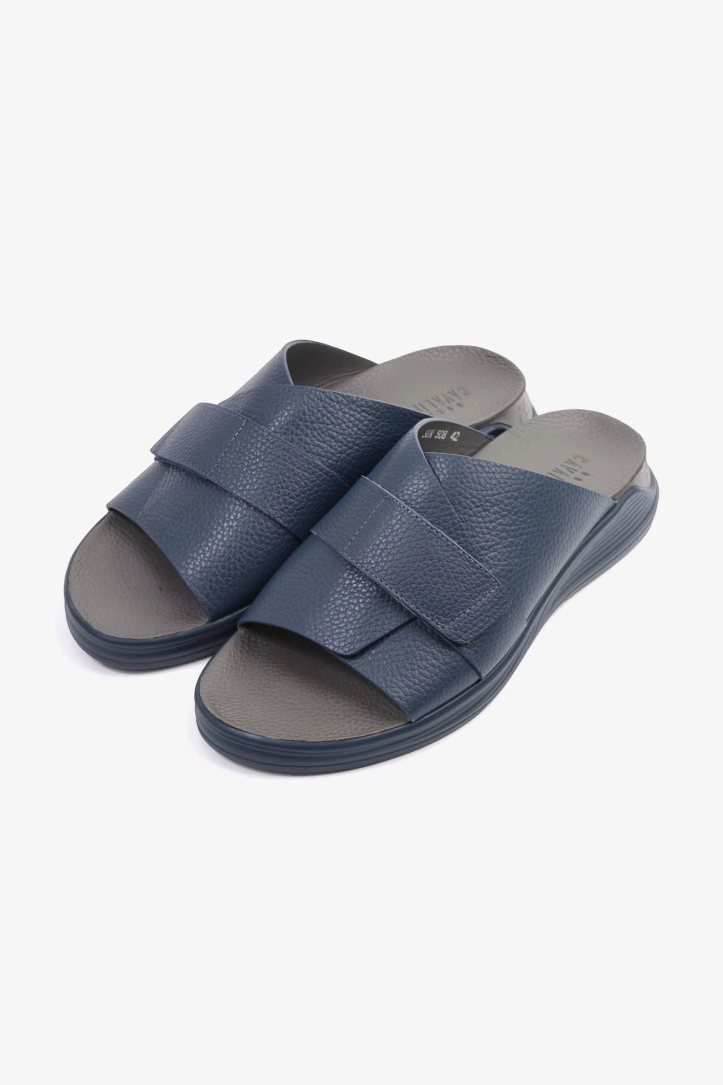 UOMO CAVALIER MEN'S STRAPPY SANDALS NAVY - Seventy7