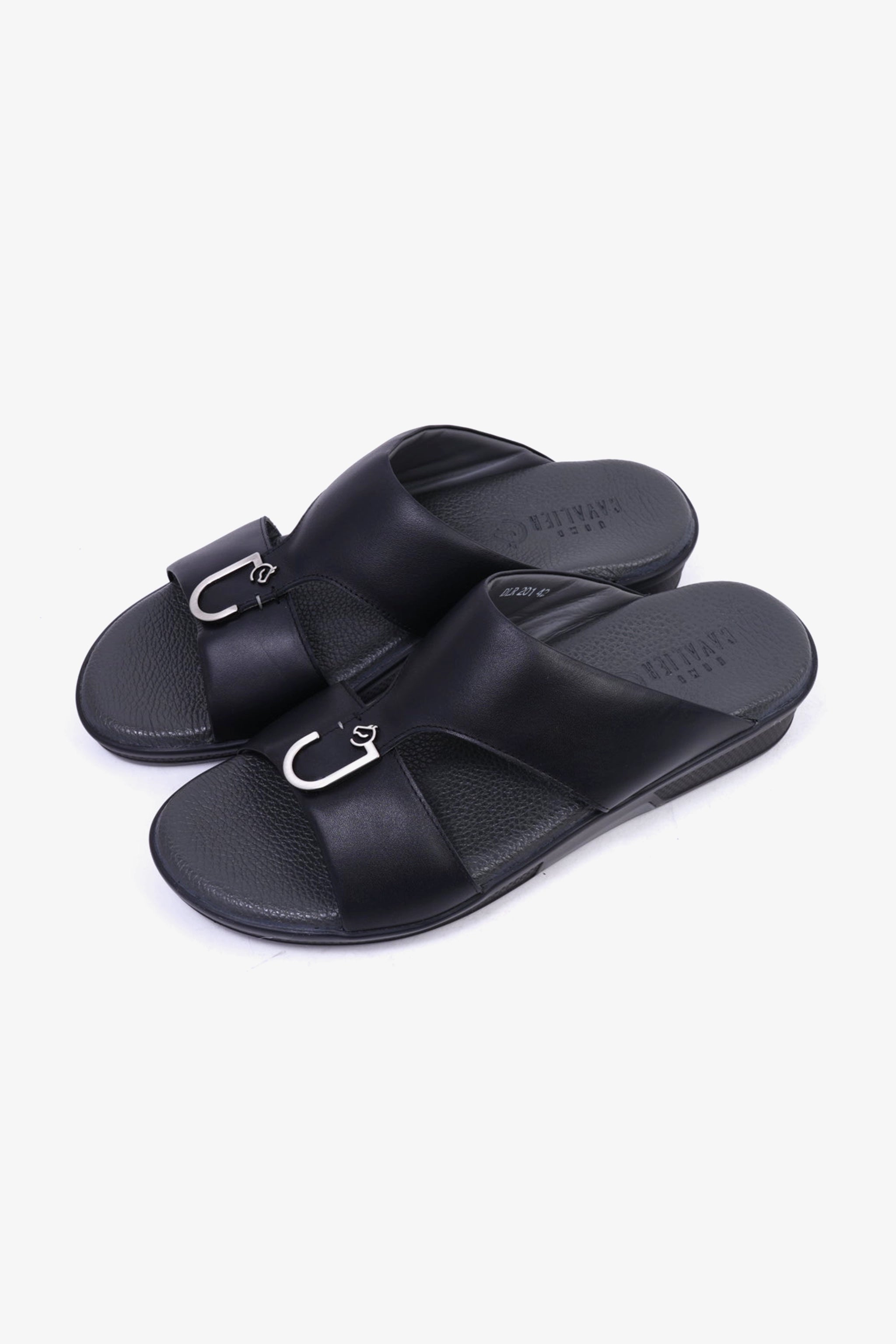 UOMO CAVALIER MENS SANDALS  - DLR 201 BLACK - Seventy7