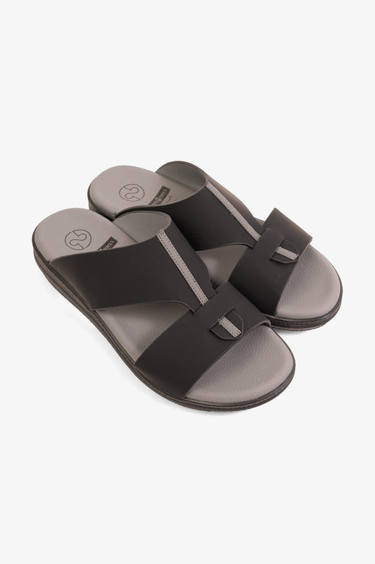 COMFORT PLUS GLIDE LUXE ARABIC SANDALS BLACK - Seventy7