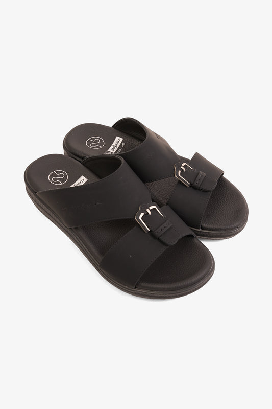 COMFORT PLUS INFINITY STEP ARABIC SANDALS BLACK - Seventy7