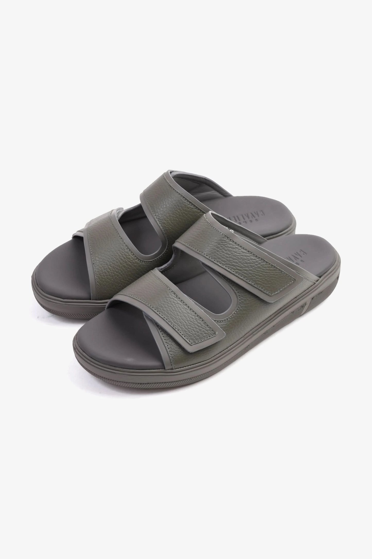 UOMO CAVALIER MENS'S DESIGNER SANDALS WITH STRAP GREY - Seventy7