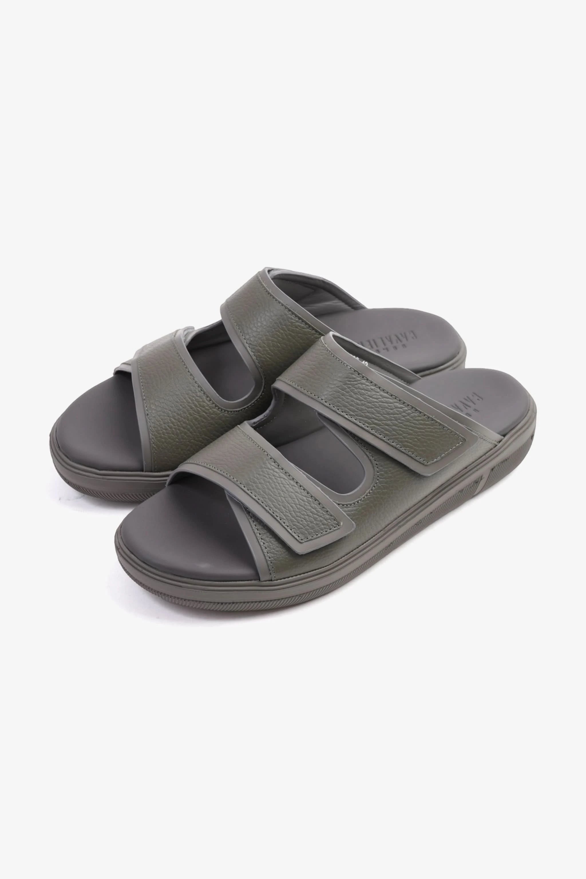 UOMO CAVALIER MENS'S DESIGNER SANDALS WITH STRAP GREY - Seventy7