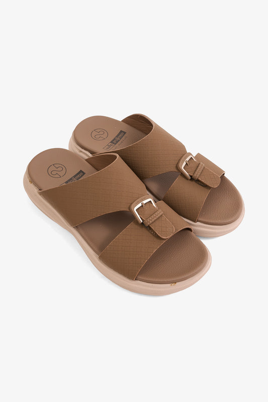 COMFORT PLUS PURE MOTION ARABIC SANDALS BROWN - Seventy7